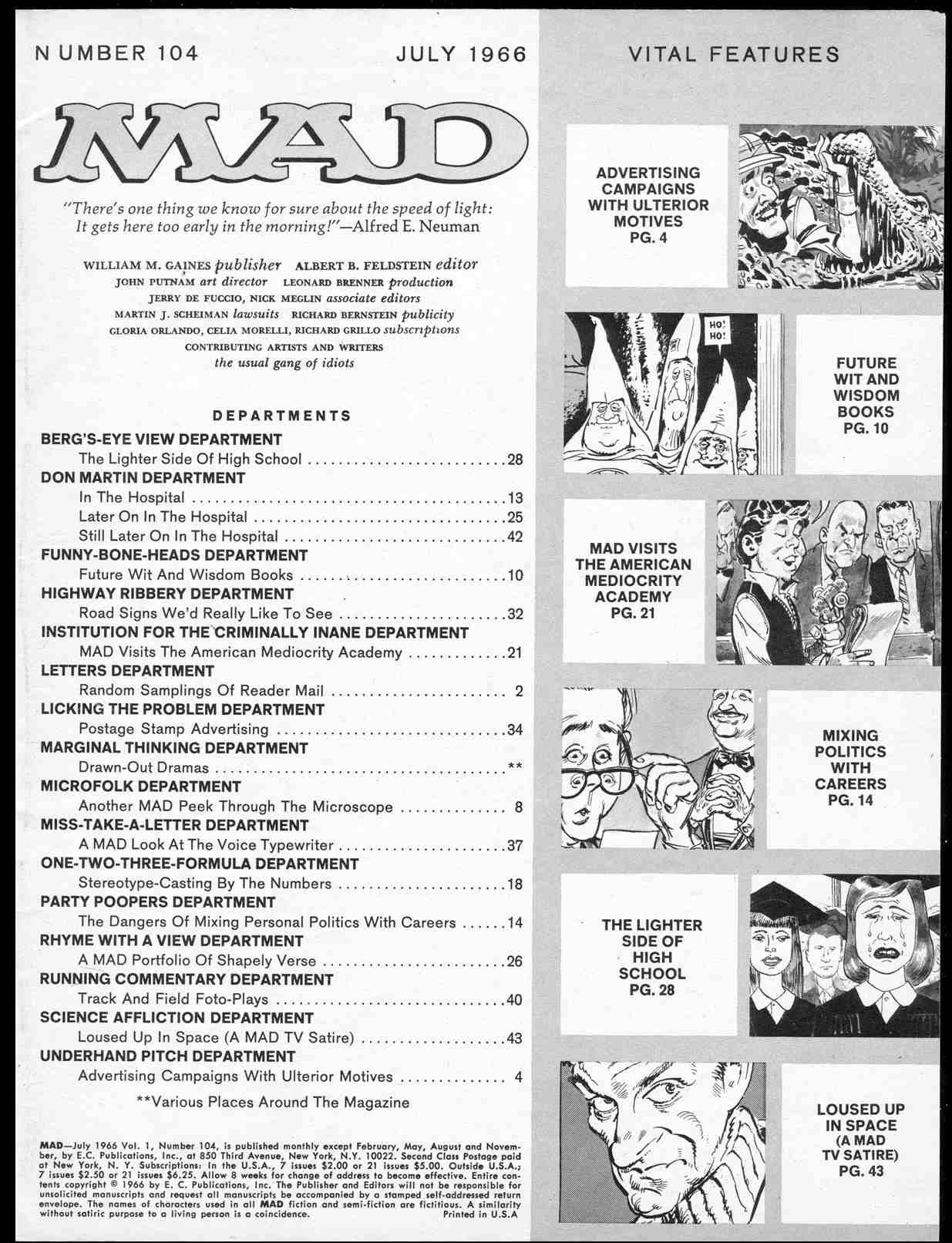 Read online MAD comic -  Issue #104 - 3