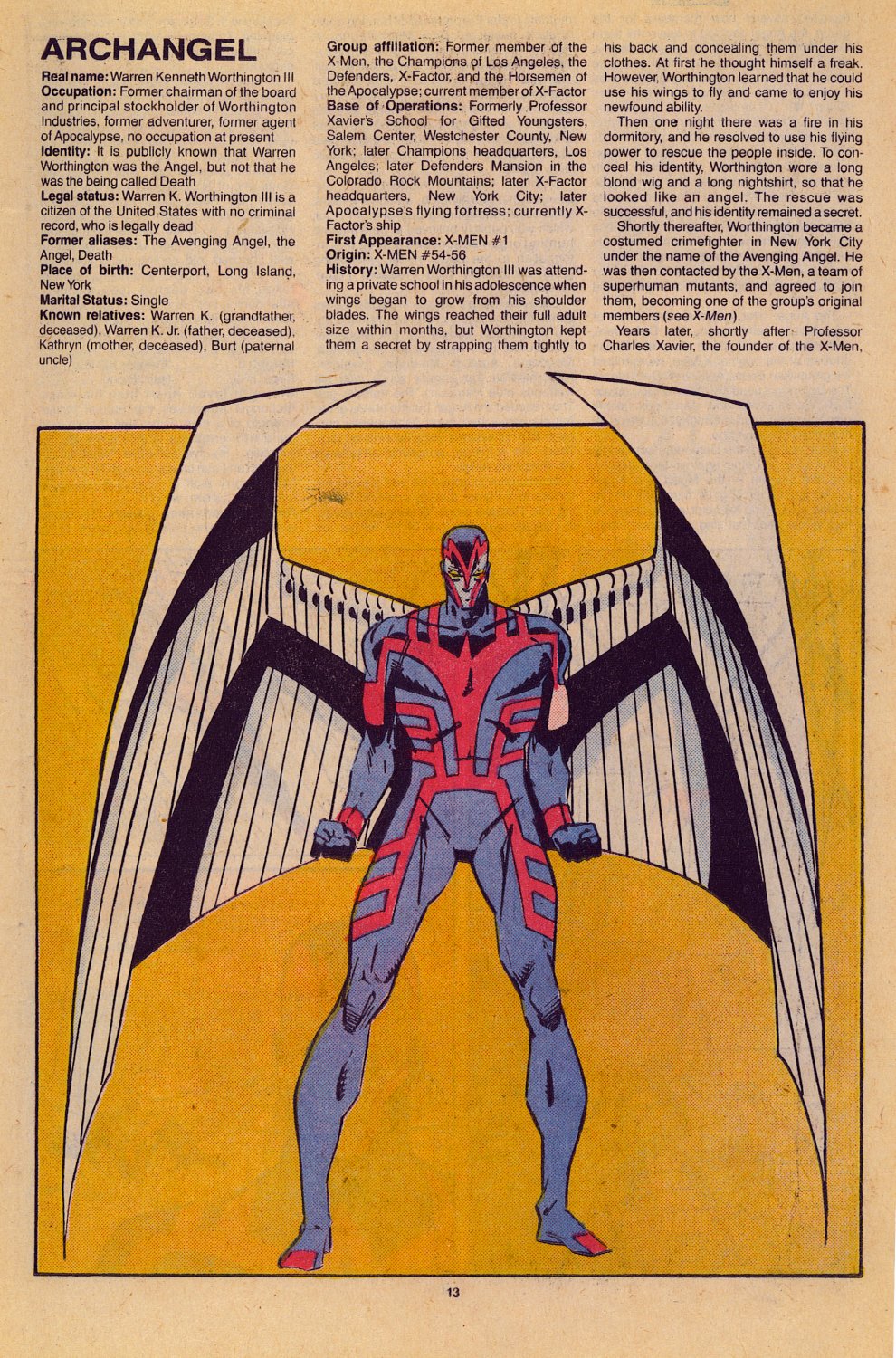 Read online The Official Handbook of the Marvel Universe: Update '89 comic -  Issue #1 - 16