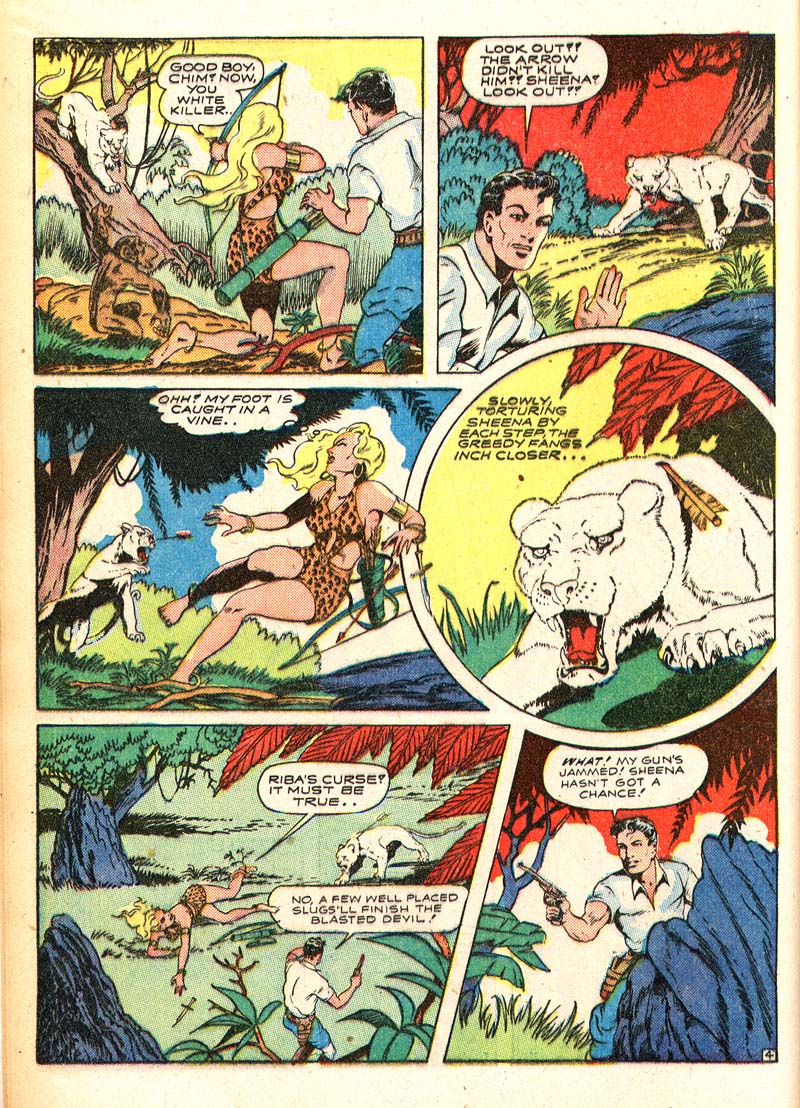 Read online Sheena, Queen of the Jungle (1942) comic -  Issue #4 - 16