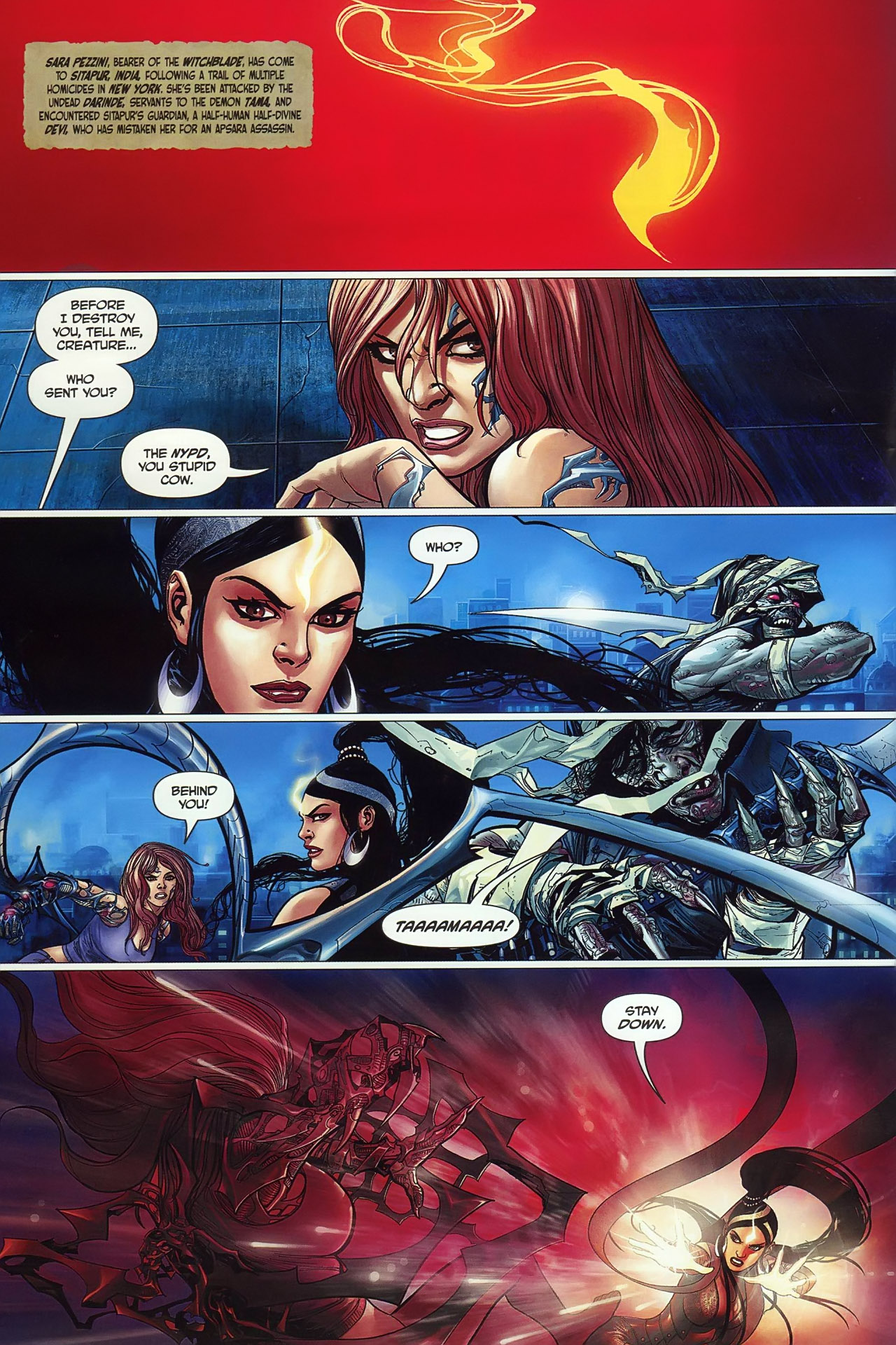 Read online Devi/Witchblade (2008) comic -  Issue # Full - 4