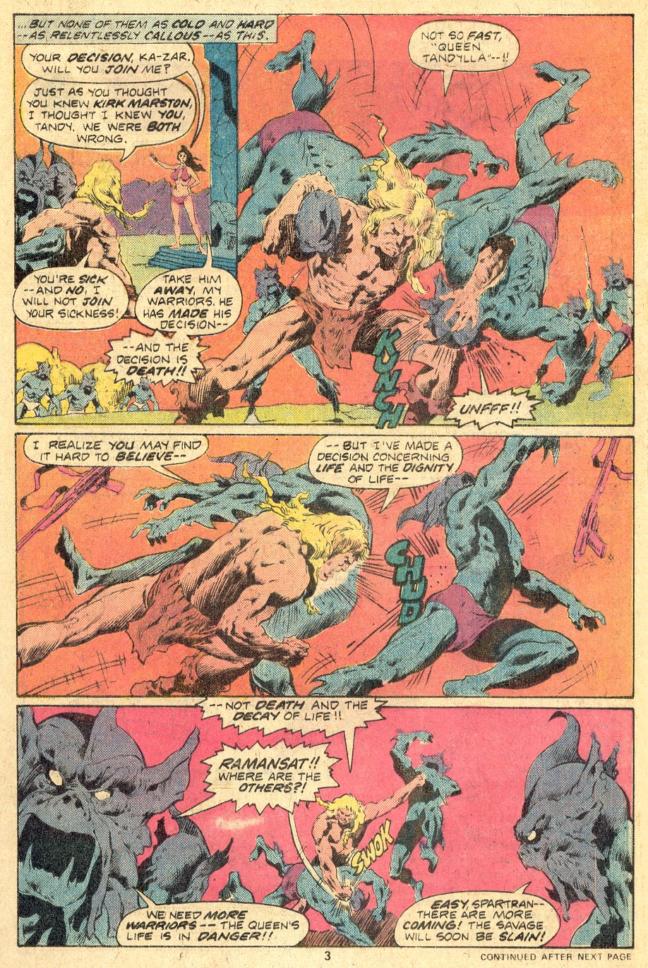 Read online Ka-Zar comic -  Issue #18 - 4