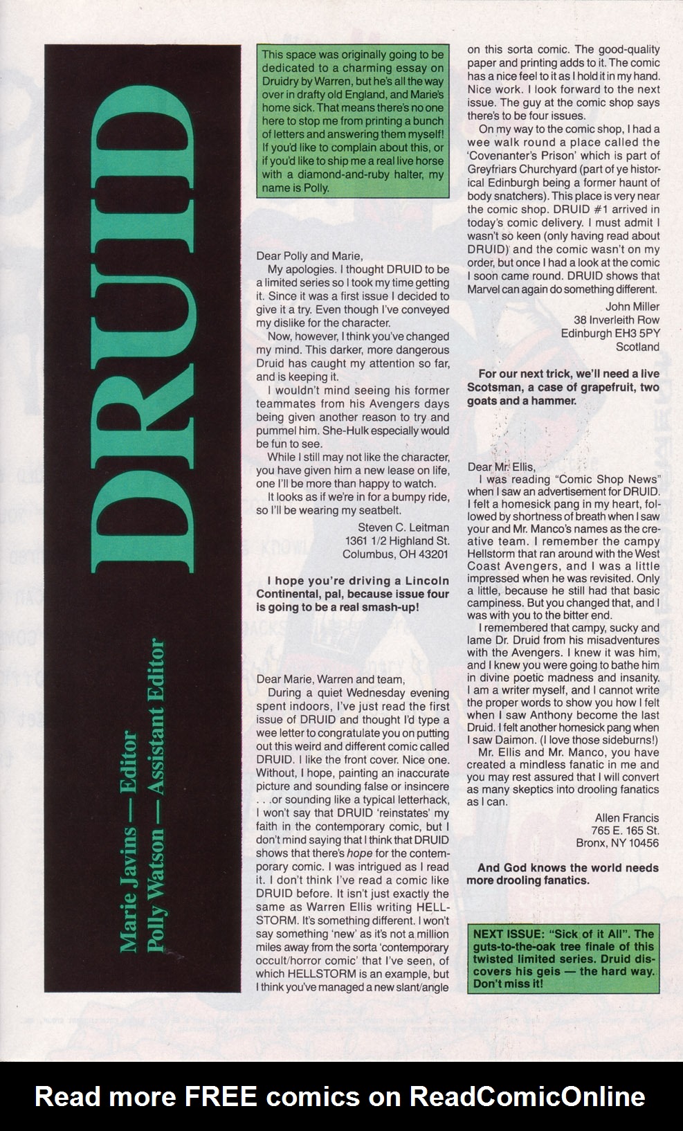 Read online Druid comic -  Issue #3 - 25
