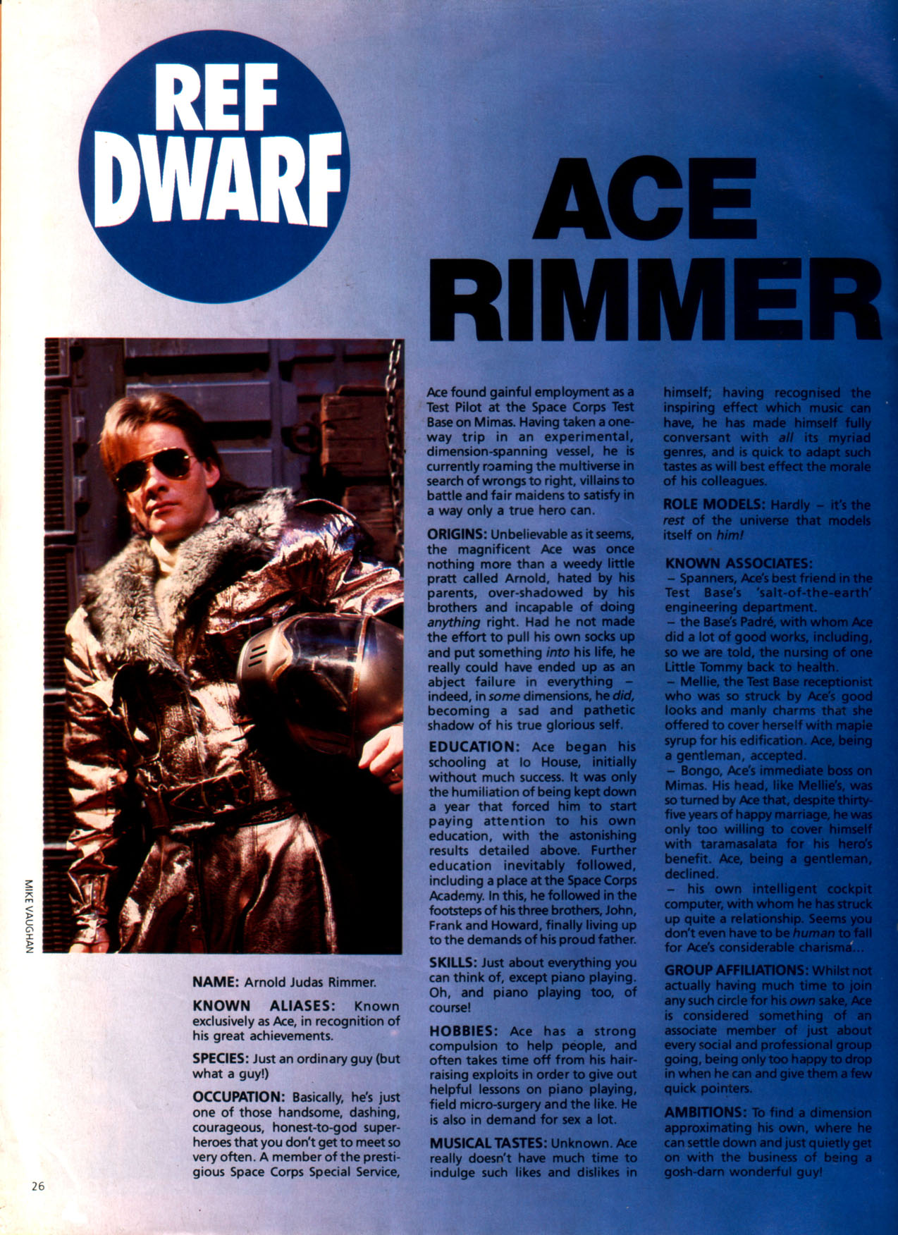 Read online Red Dwarf Smegazine (1993) comic -  Issue #1 - 26