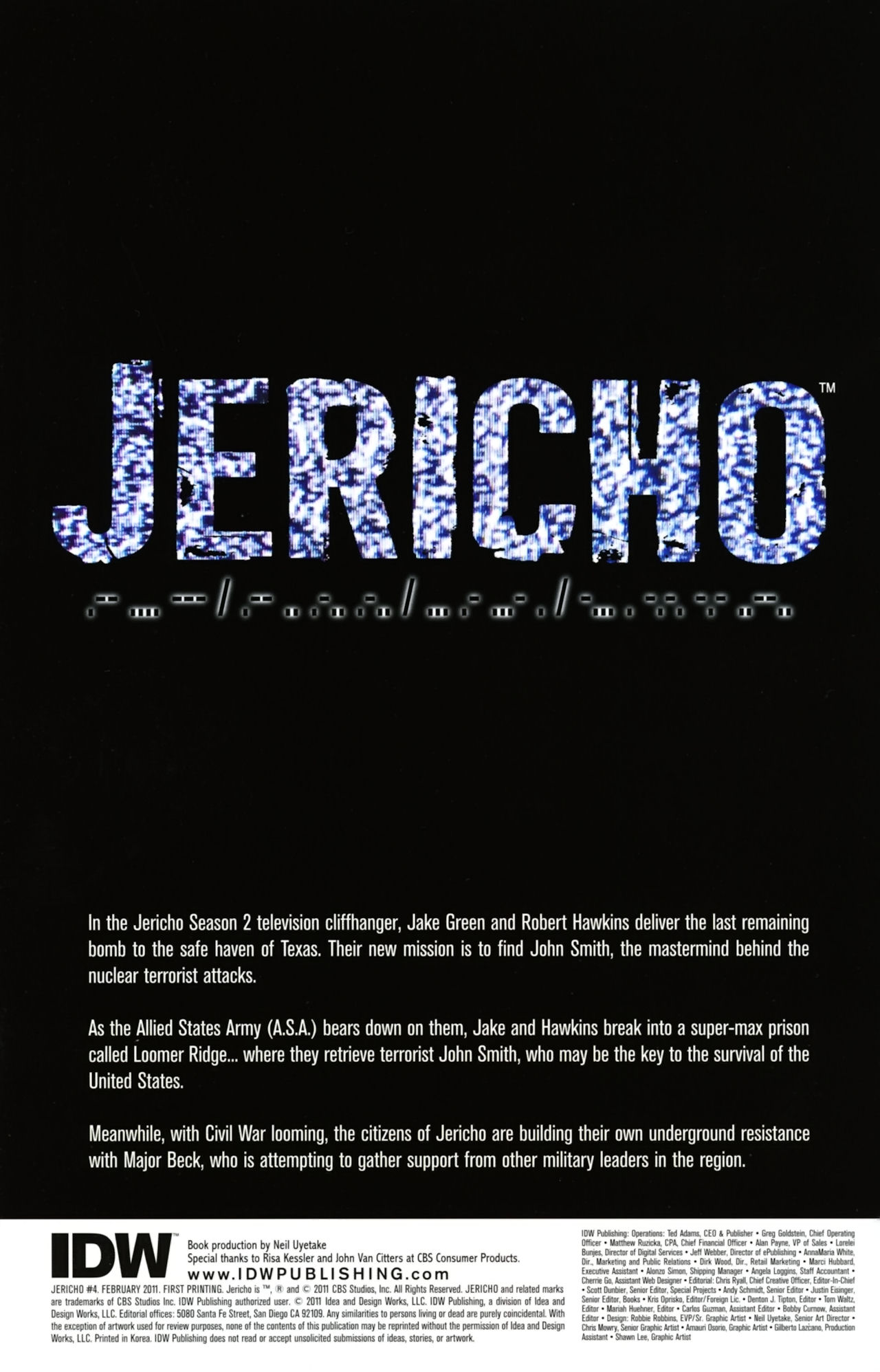 Read online Jericho comic -  Issue #4 - 3