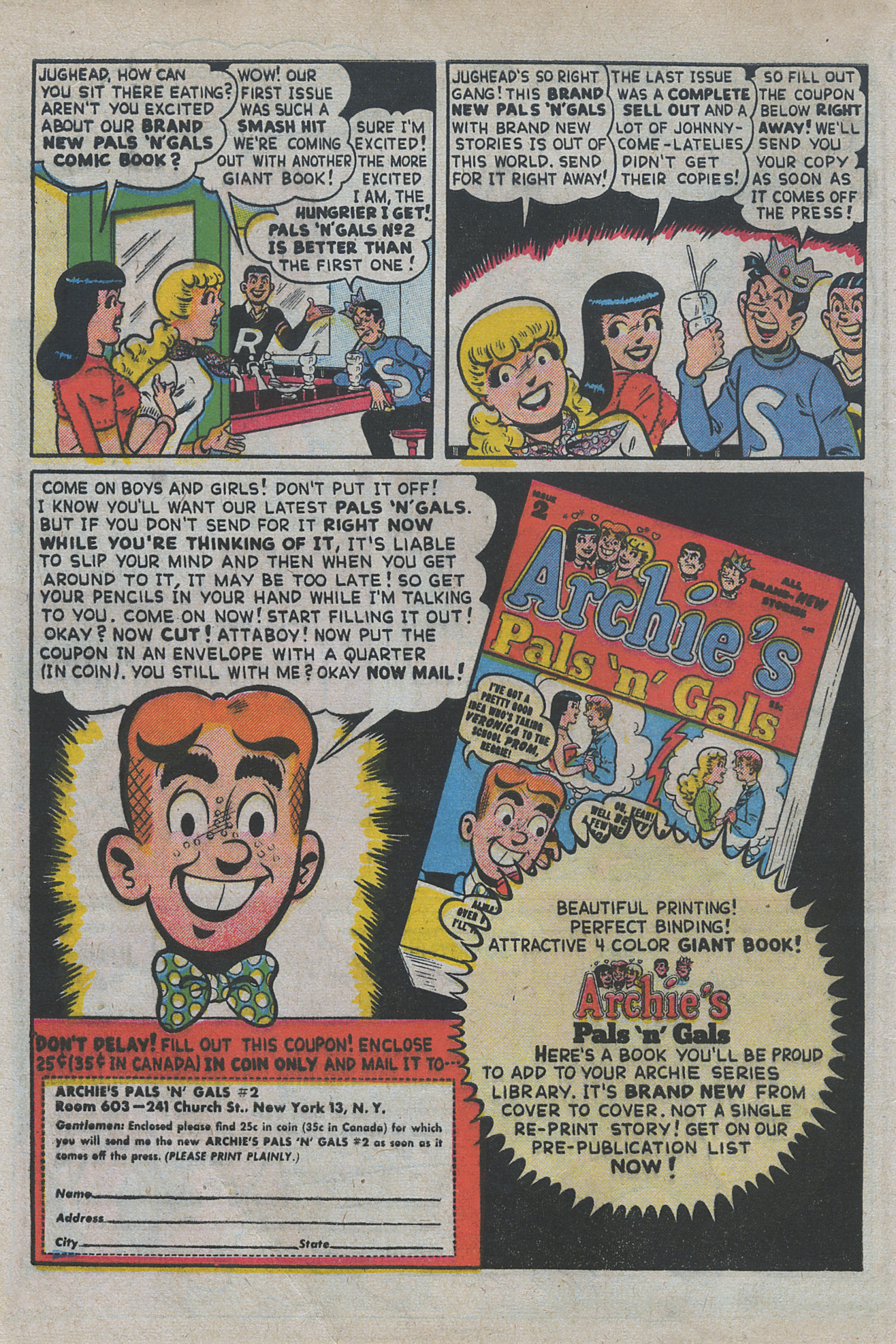 Read online Archie's Pal Jughead comic -  Issue #20 - 10