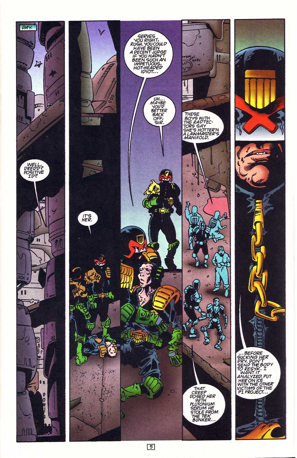 Read online Judge Dredd: Legends of the Law comic -  Issue #12 - 6