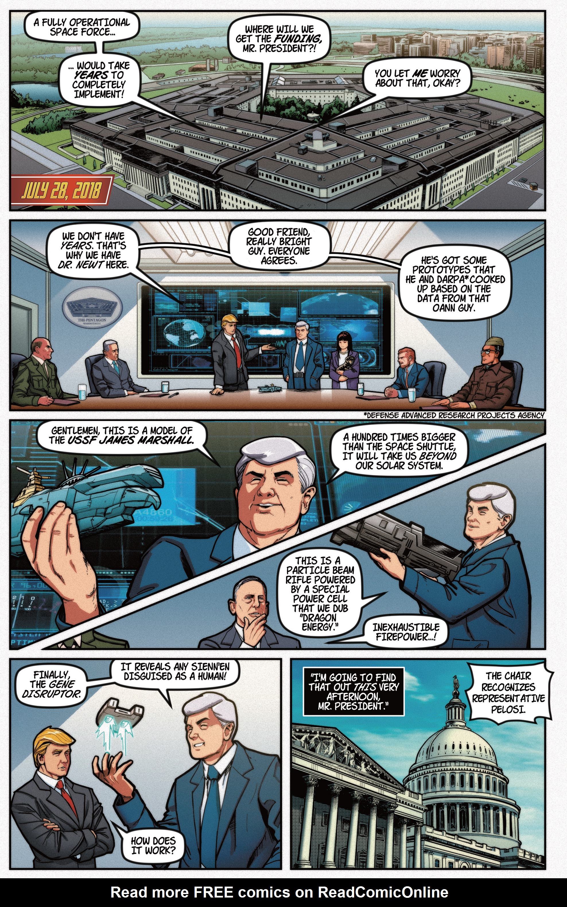 Read online Trump's Space Force comic -  Issue # Full - 8