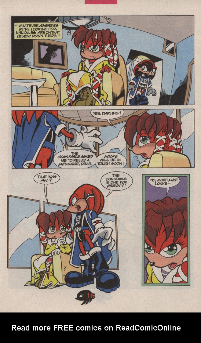 Read online Knuckles the Echidna comic -  Issue #12 - 23