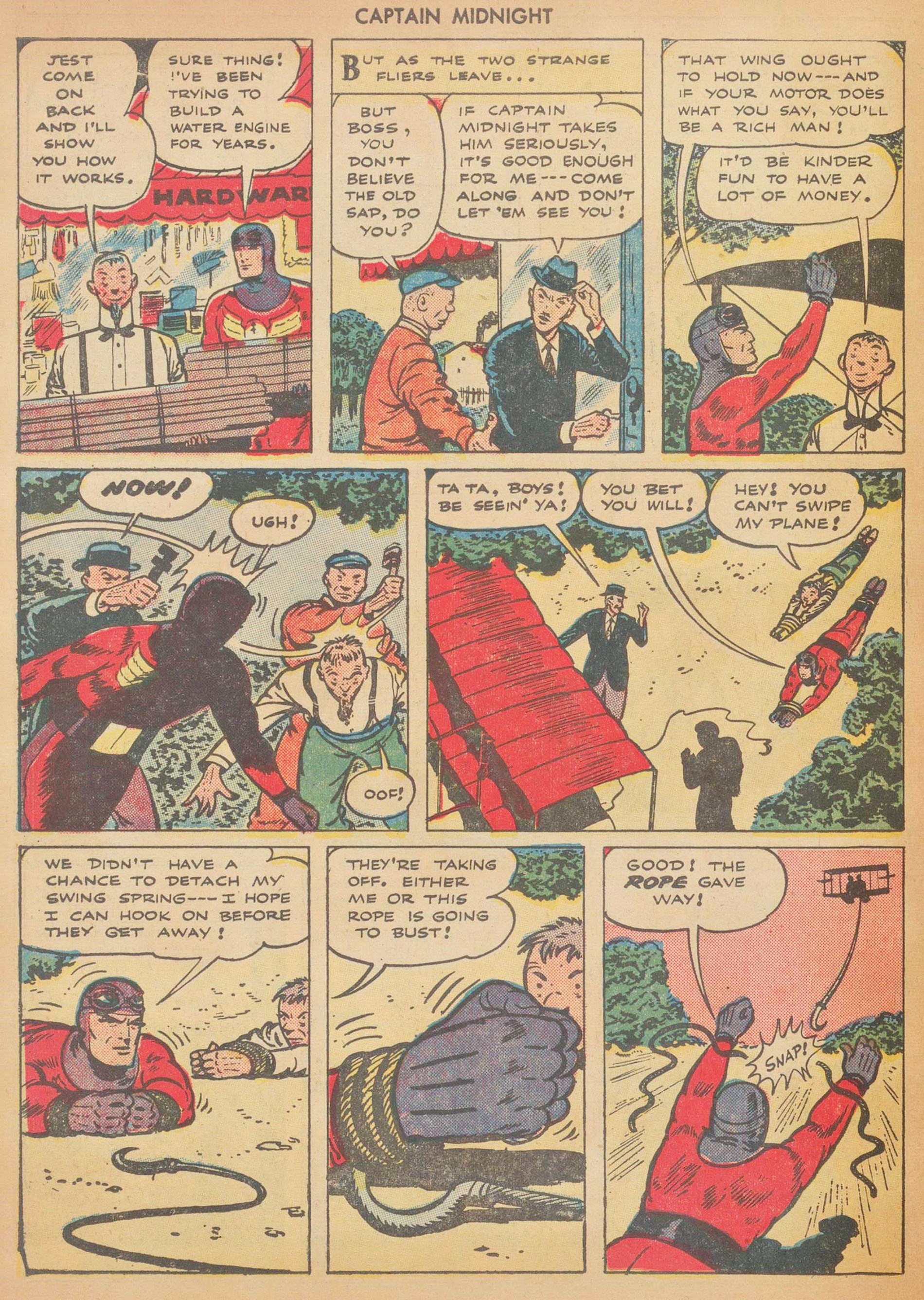 Read online Captain Midnight (1942) comic -  Issue #27 - 30