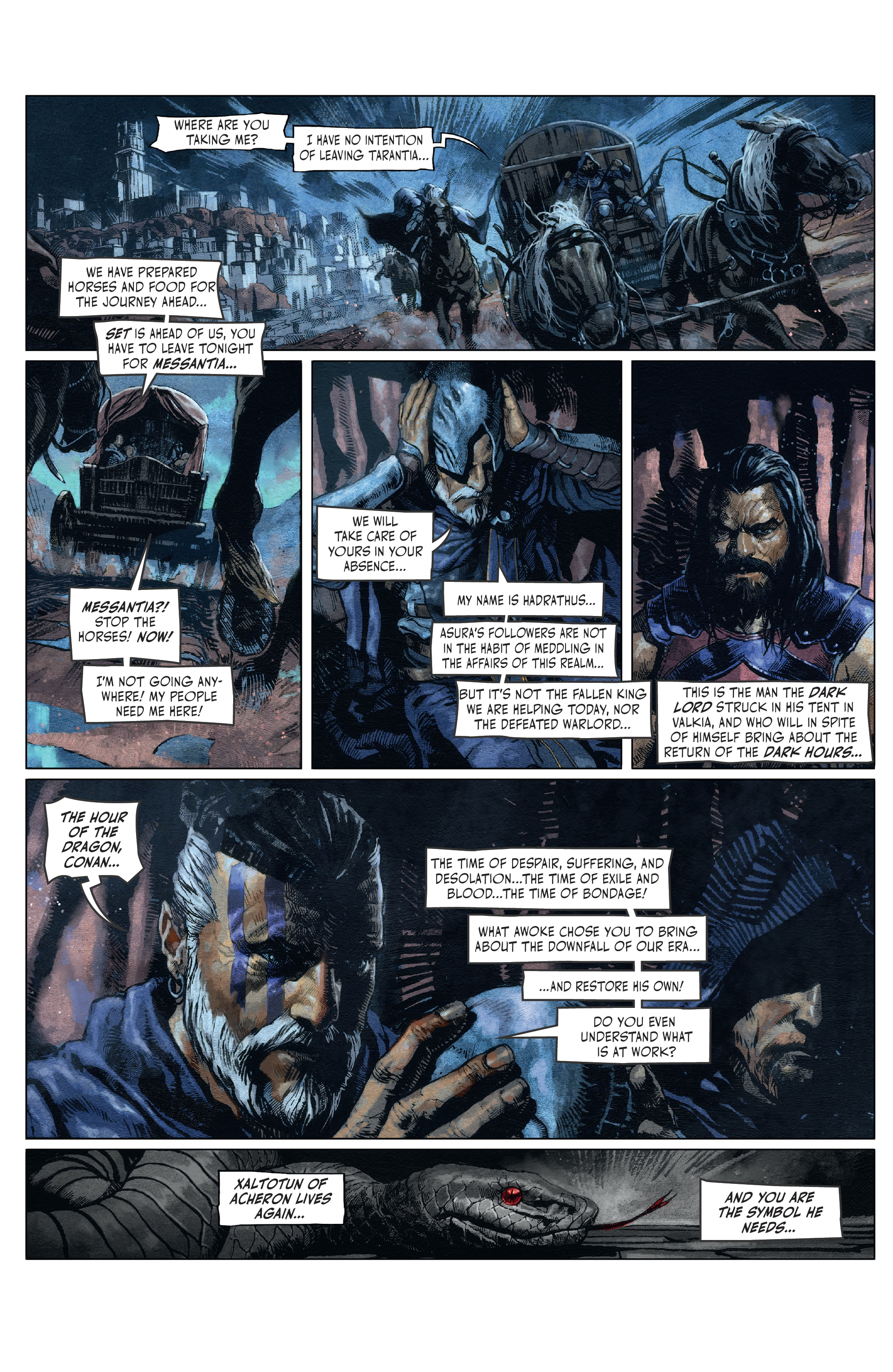 Read online The Cimmerian: Hour of the Dragon comic -  Issue #3 - 4
