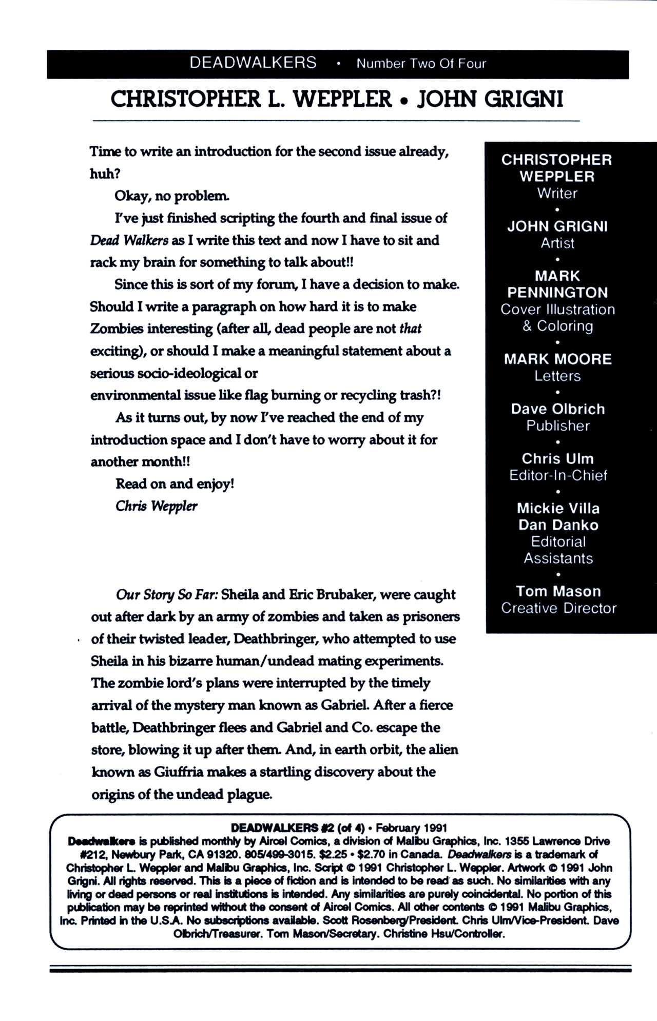 Read online Dead Walkers comic -  Issue #2 - 2