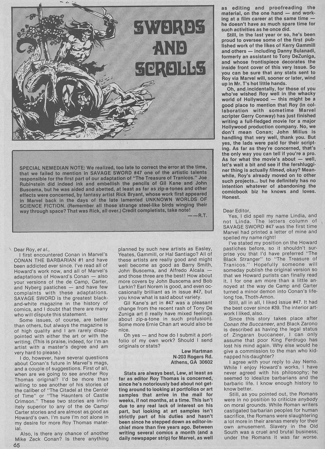 Read online The Savage Sword Of Conan comic -  Issue #51 - 64