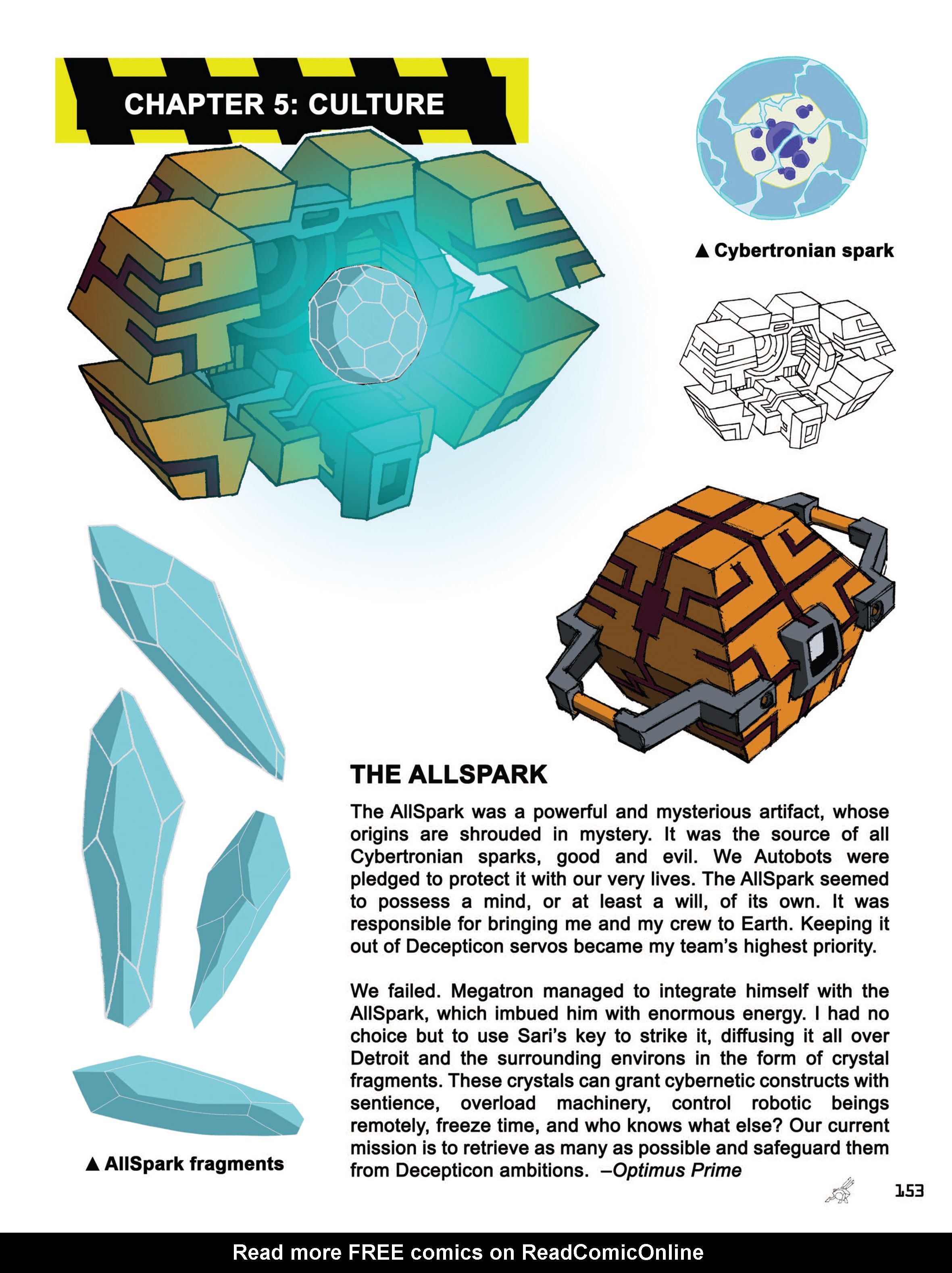 Read online Transformers Animated: The Allspark Almanac comic -  Issue # TPB 1 - 154