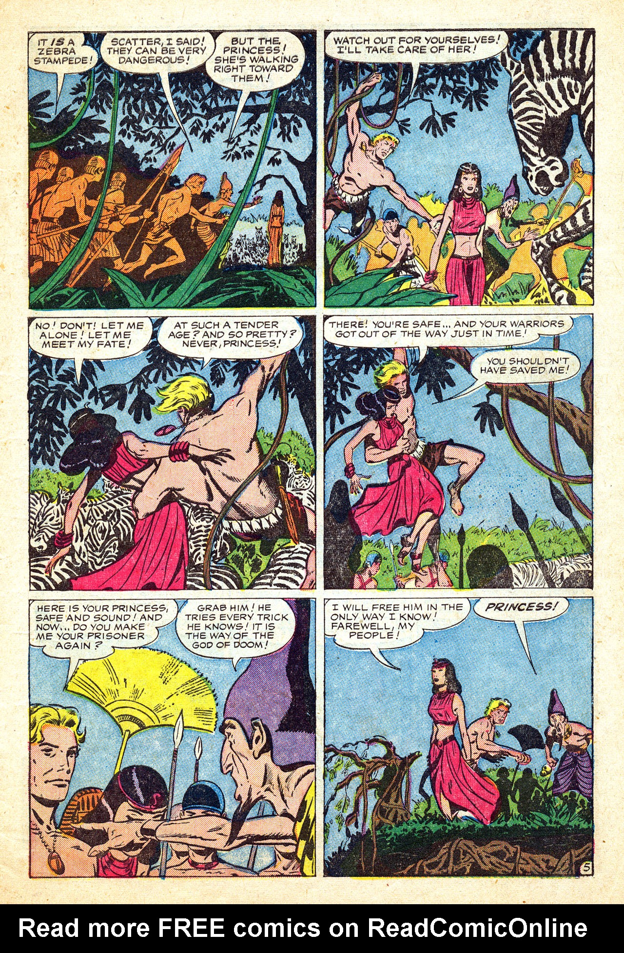 Read online Jungle Action (1954) comic -  Issue #6 - 7