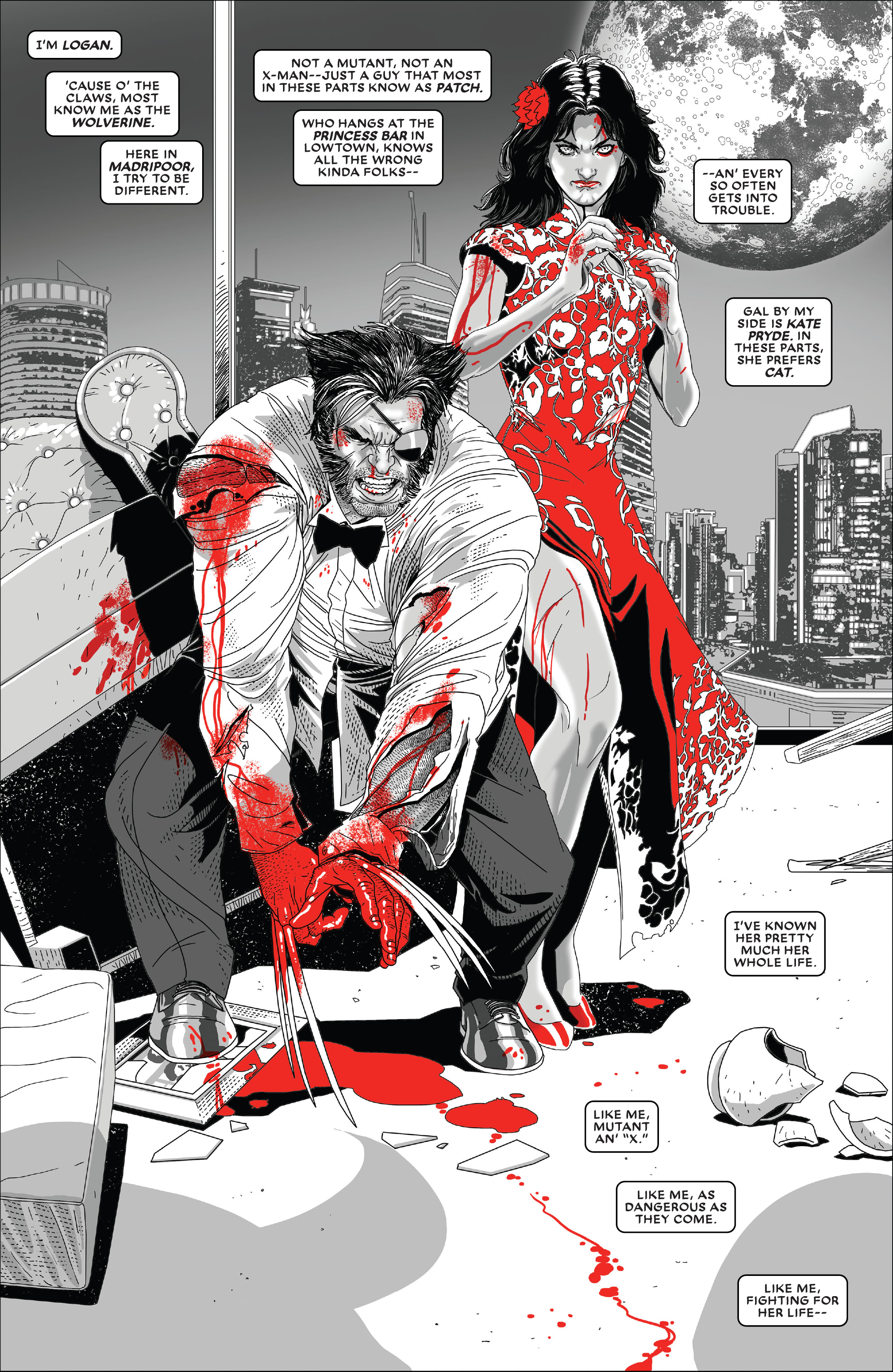 Read online Wolverine: Black, White & Blood comic -  Issue #2 - 22