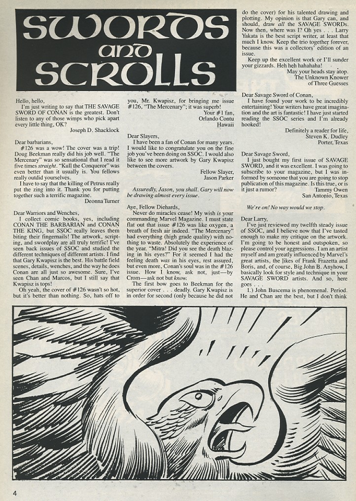 The Savage Sword Of Conan issue 131 - Page 4