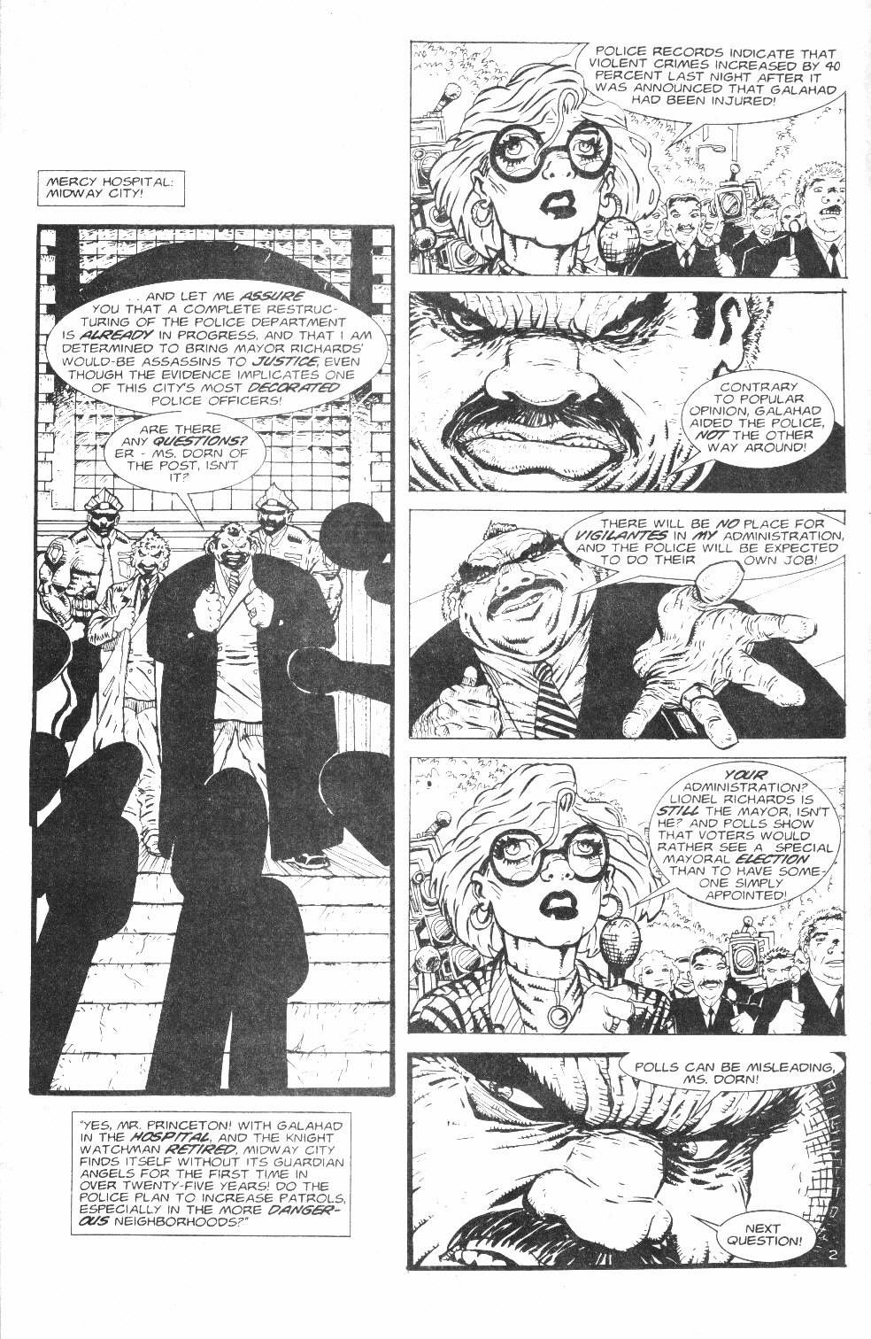 Read online Knight Watchman: Graveyard Shift comic -  Issue #1 - 4