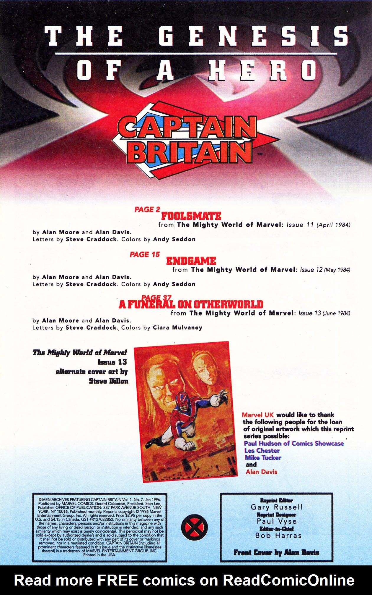 Read online X-Men Archives Featuring Captain Britain comic -  Issue #7 - 2
