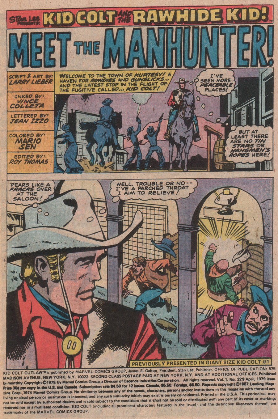 Read online Kid Colt Outlaw comic -  Issue #229 - 3