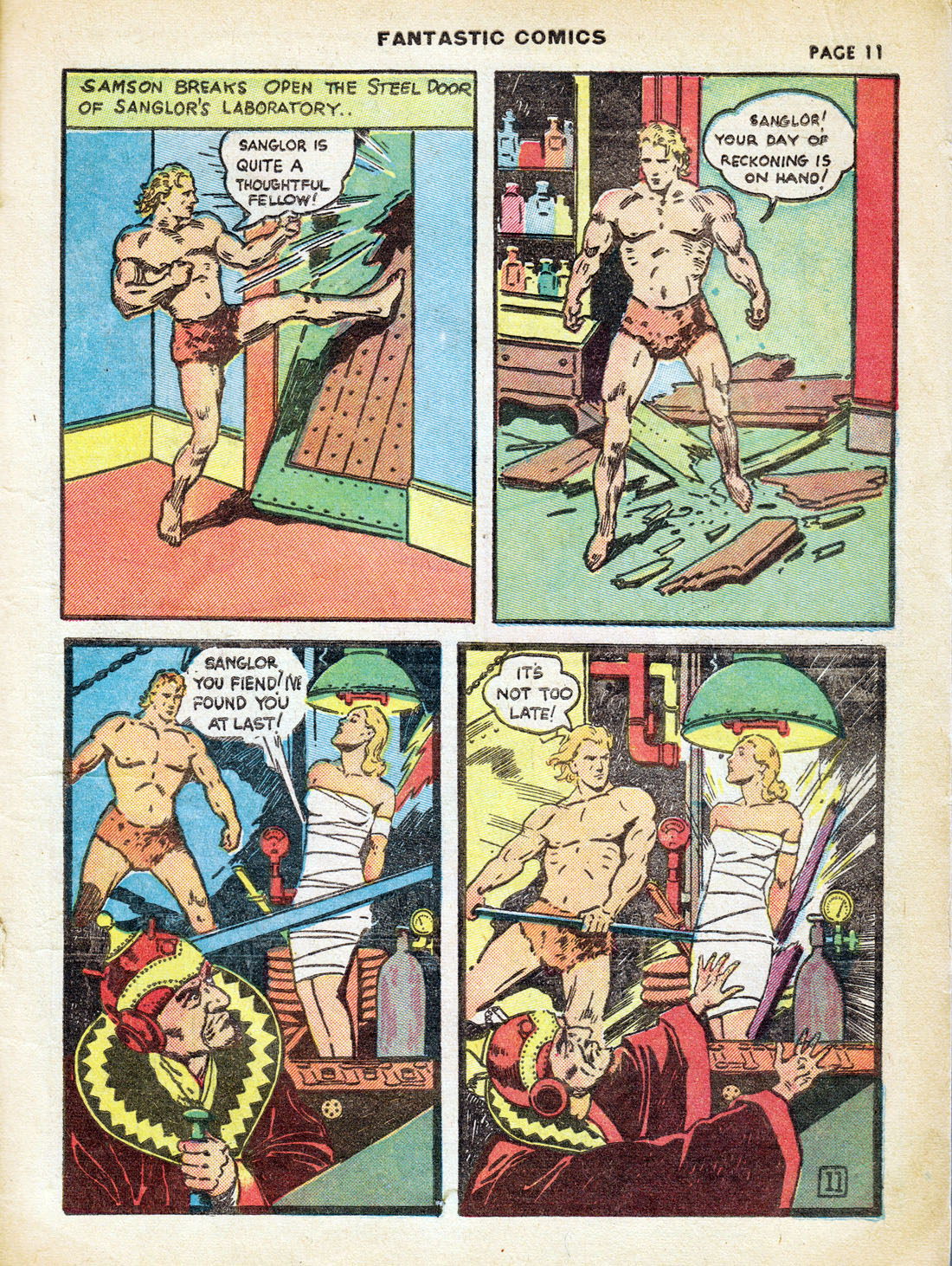 Read online Fantastic Comics comic -  Issue #7 - 13