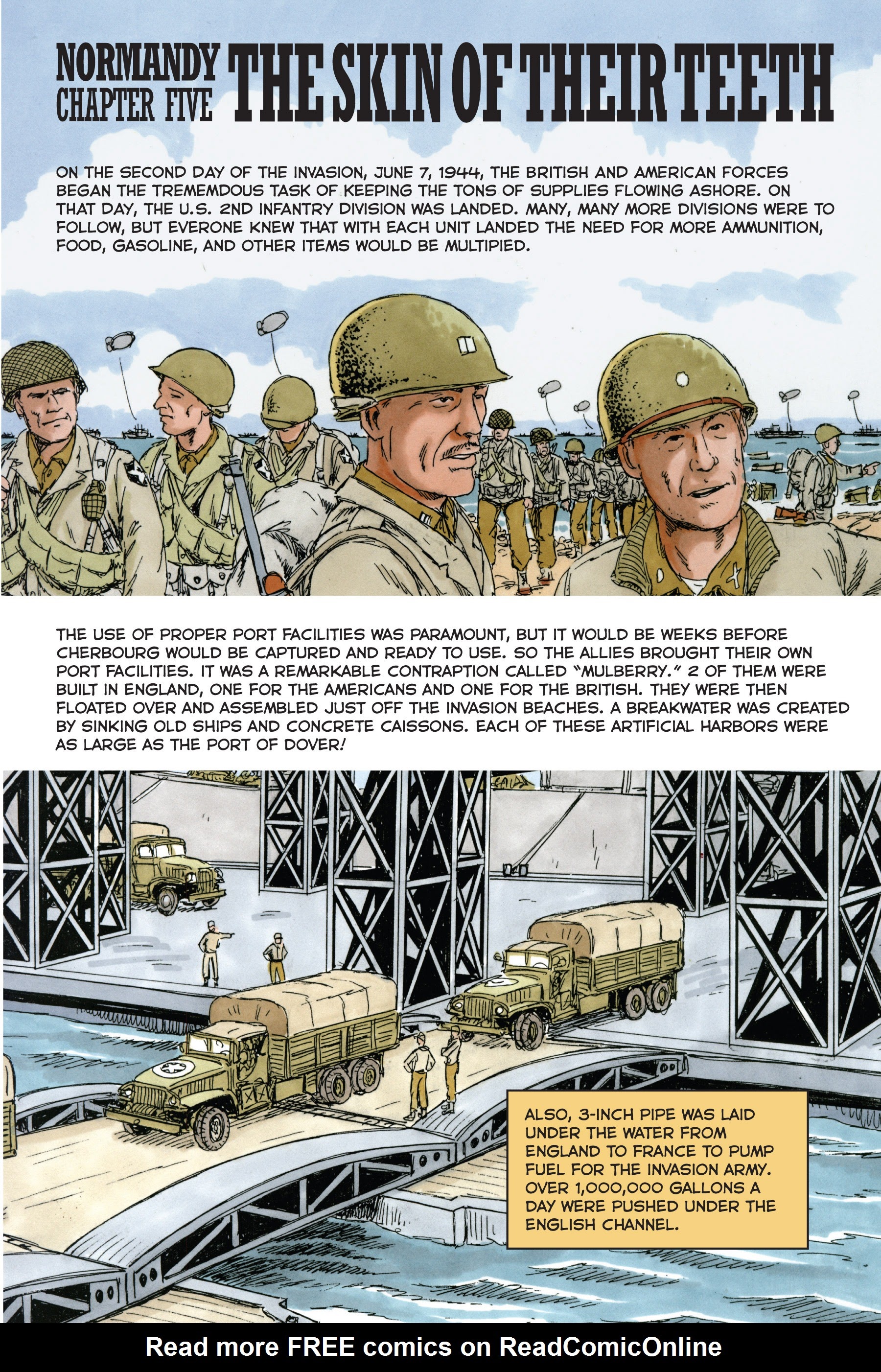 Read online Normandy: A Graphic History of D-Day, the Allied Invasion of Hitler's Fortress Europe comic -  Issue # TPB - 34