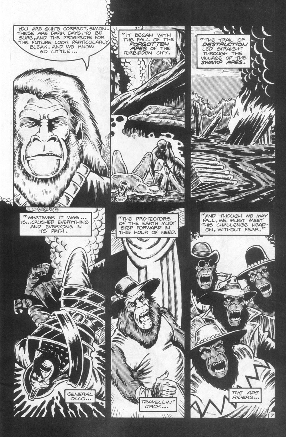 Read online Planet of the Apes (1990) comic -  Issue #23 - 9