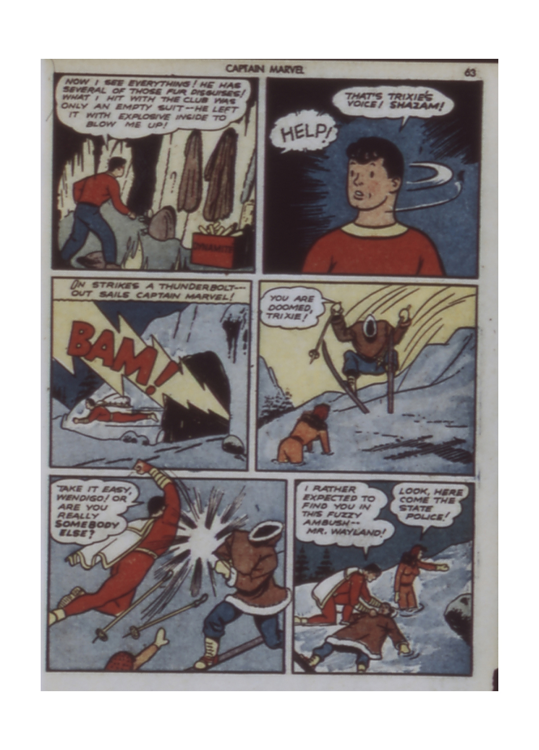 Read online Captain Marvel Adventures comic -  Issue #7 - 63