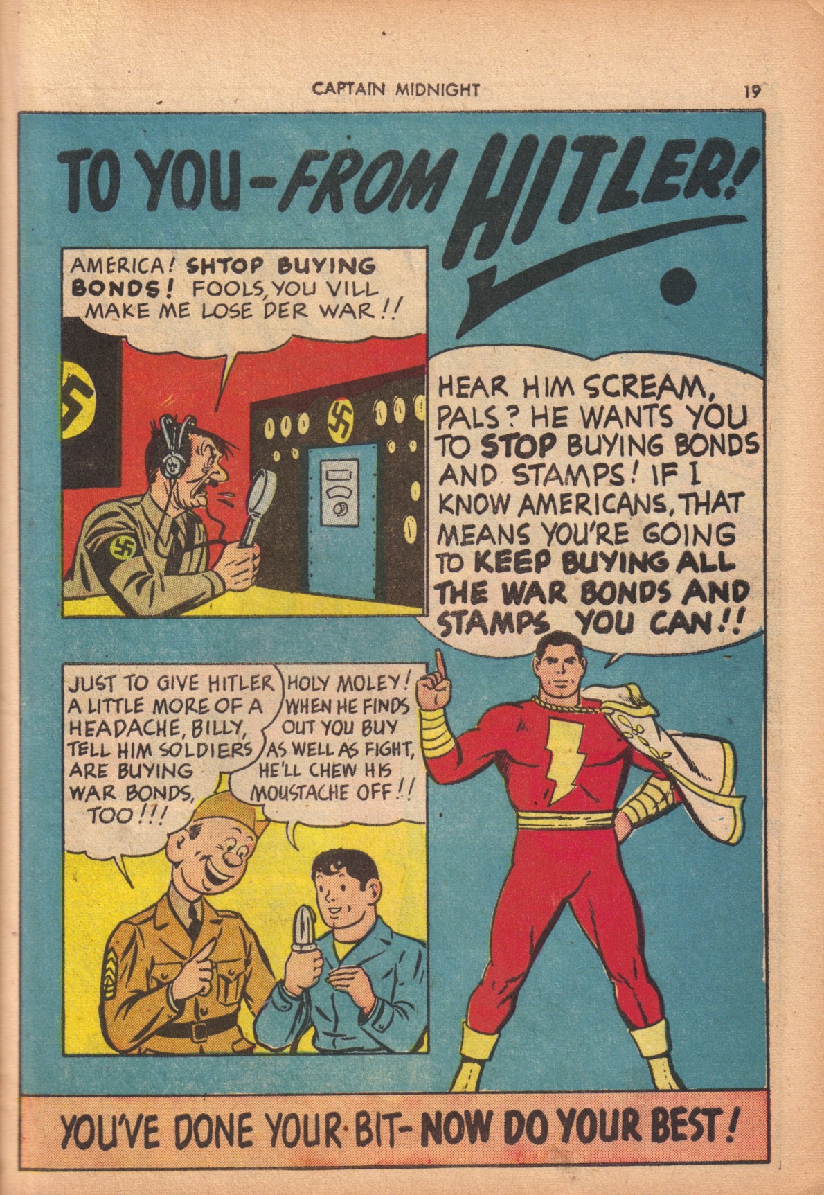 Read online Captain Midnight (1942) comic -  Issue #10 - 19