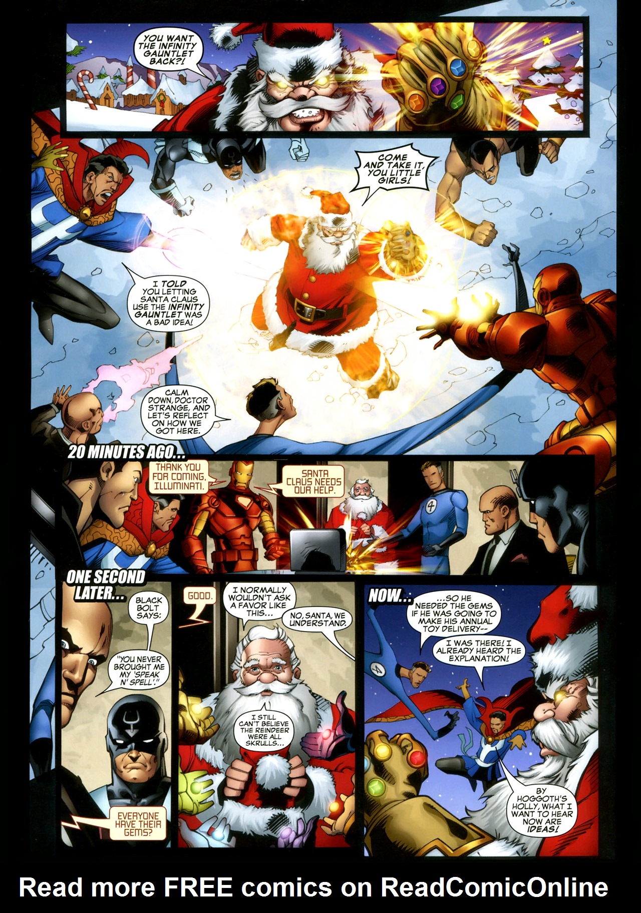 Read online Marvel Holiday Spectacular Magazine comic -  Issue # TPB - 7