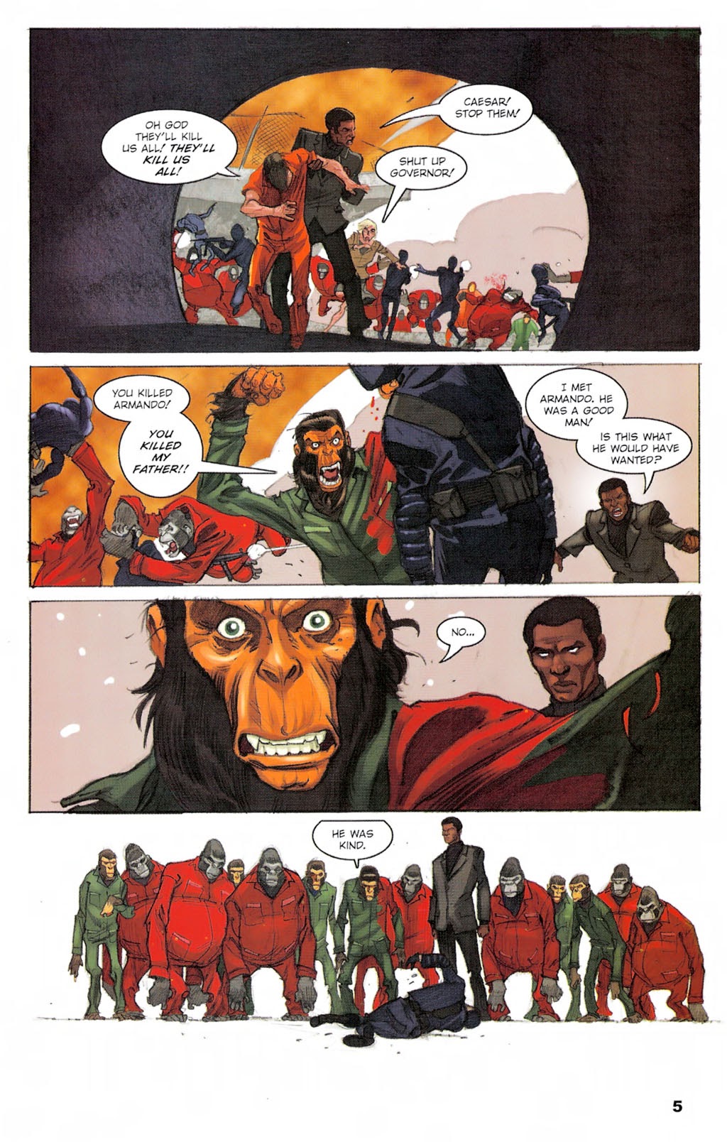 Read online Revolution on the Planet of the Apes comic -  Issue #4 - 7