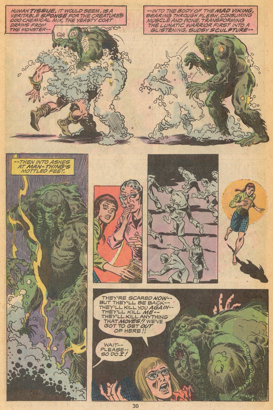 Read online Man-Thing (1974) comic -  Issue #18 - 21