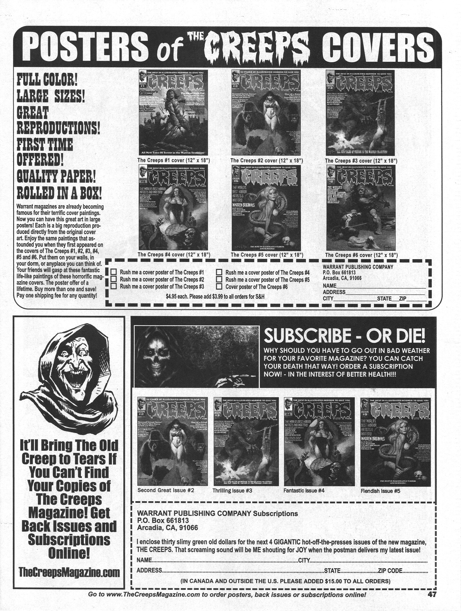 Read online The Creeps comic -  Issue #6 - 47
