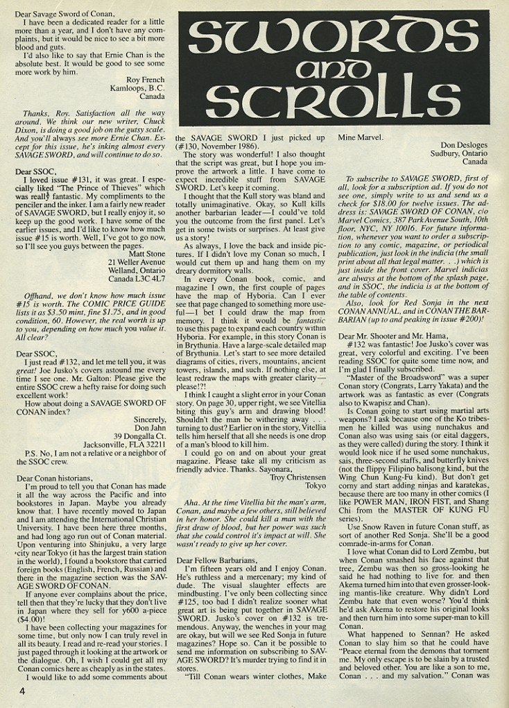 Read online The Savage Sword Of Conan comic -  Issue #136 - 4