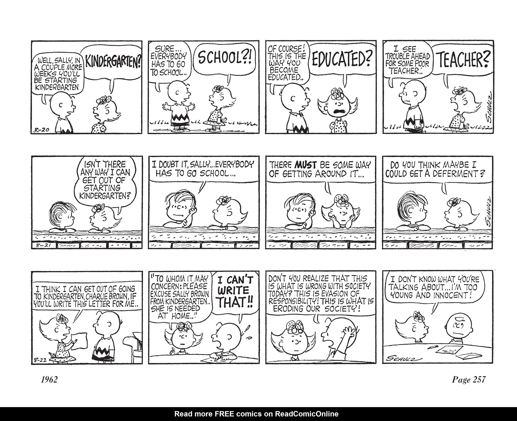 Read online The Complete Peanuts comic -  Issue # TPB 6 - 272