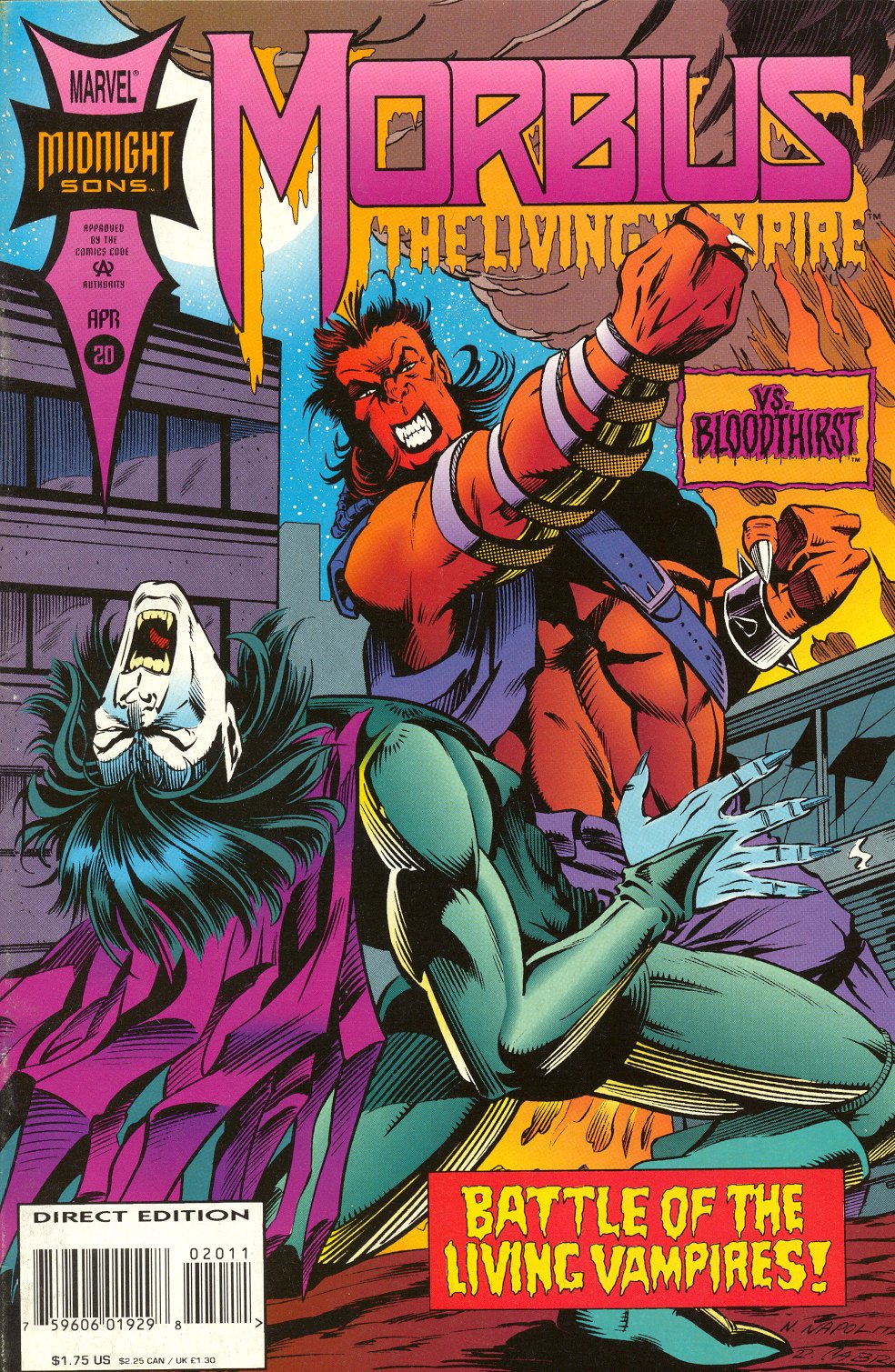 Read online Morbius: The Living Vampire (1992) comic -  Issue #20 - 1
