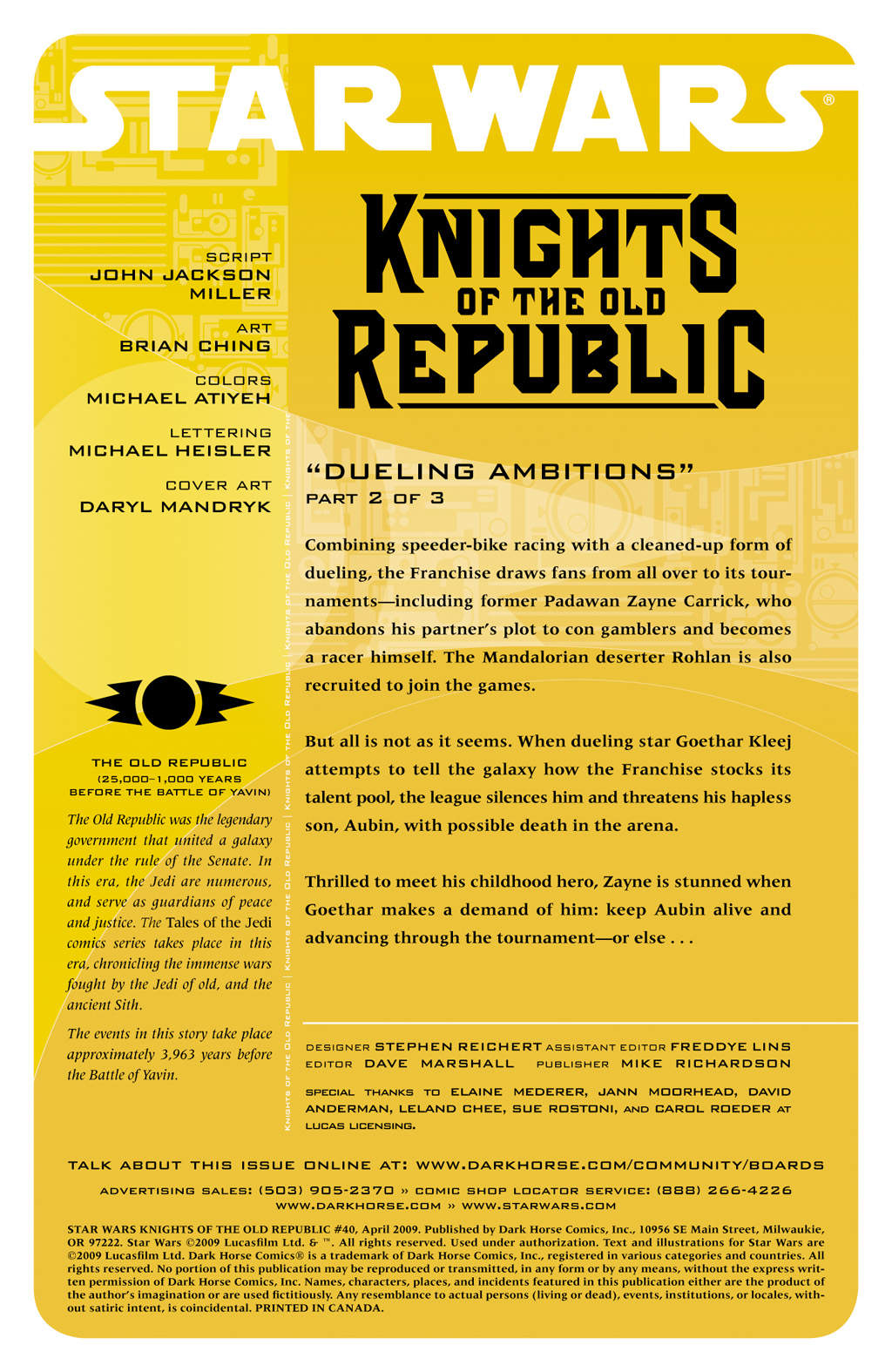 Read online Star Wars: Knights Of The Old Republic comic -  Issue #40 - 2