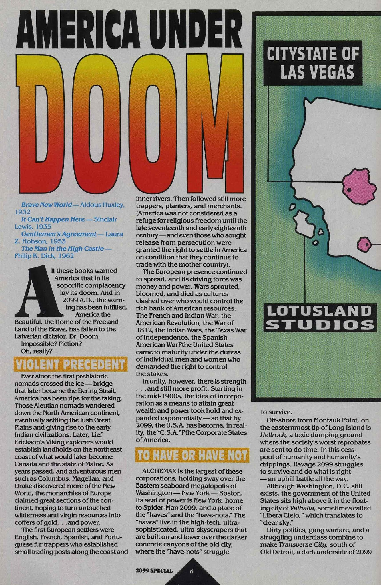 Read online 2099 Special: The World of Doom comic -  Issue # Full - 8