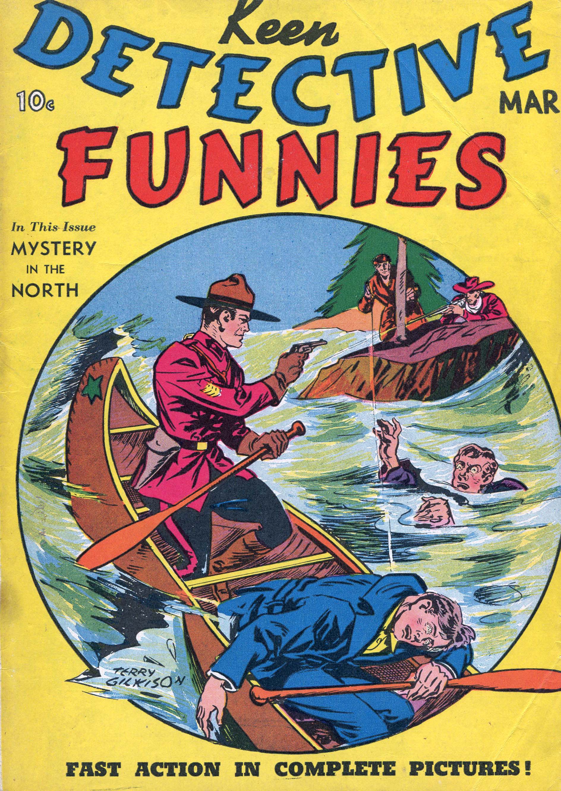 Read online Keen Detective Funnies comic -  Issue #7 - 1