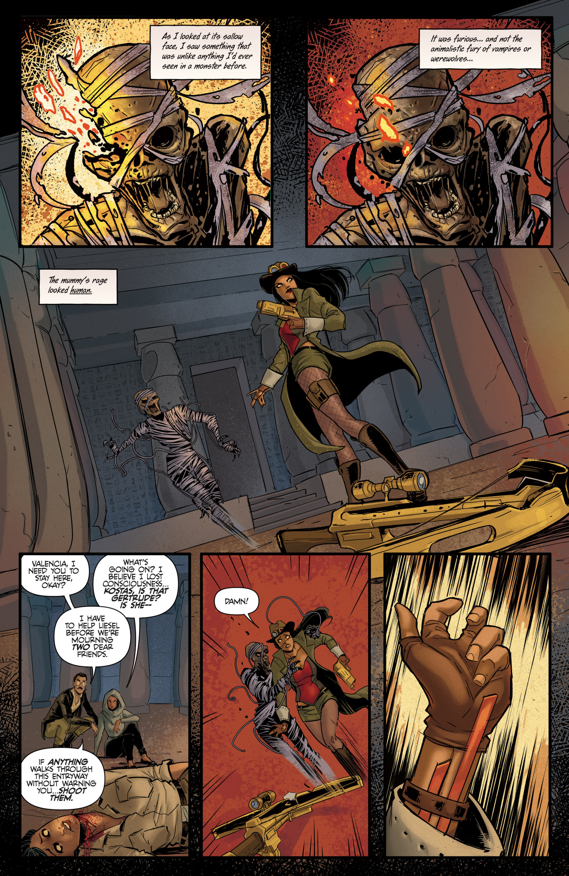 Read online Van Helsing vs The Mummy of Amun-Ra comic -  Issue #3 - 12