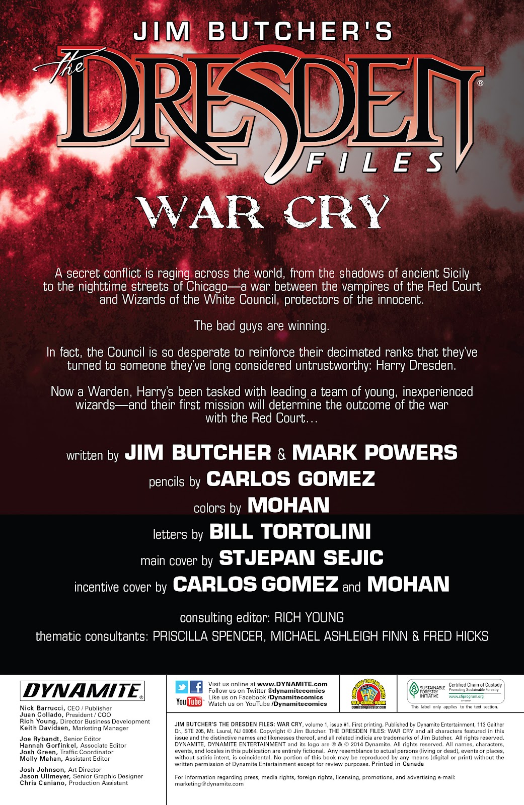 Jim Butcher's The Dresden Files: War Cry issue 1 - Page 3