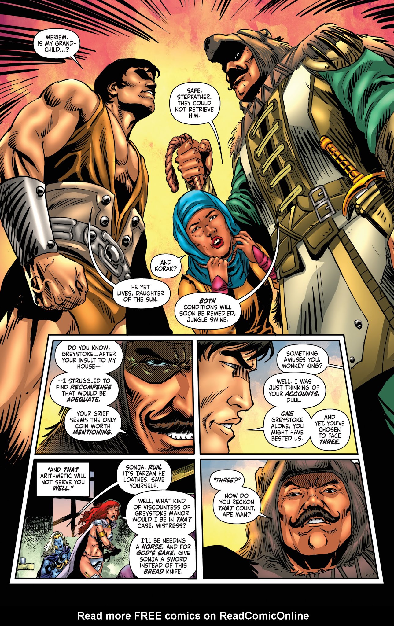 Read online Red Sonja/Tarzan comic -  Issue #4 - 22