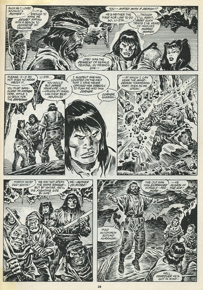 Read online The Savage Sword Of Conan comic -  Issue #195 - 31