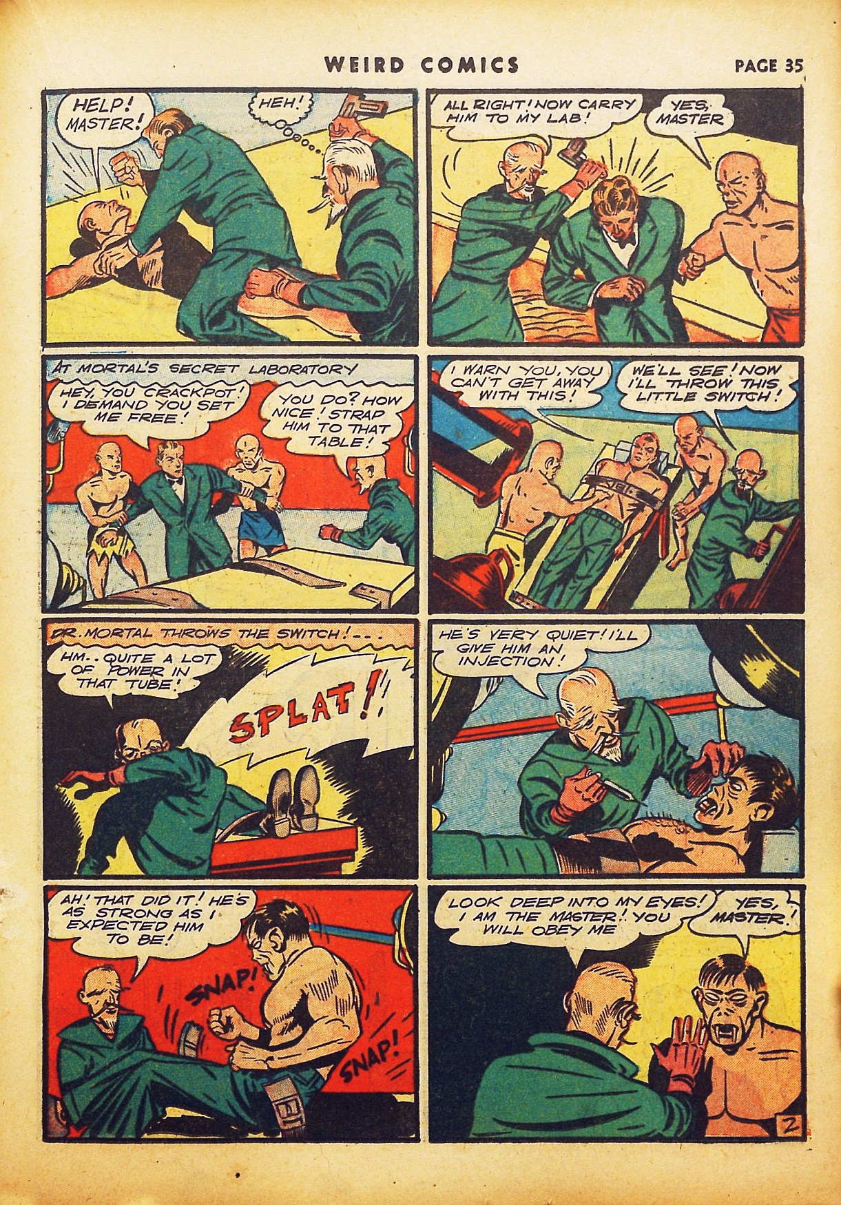 Read online Weird Comics comic -  Issue #12 - 36