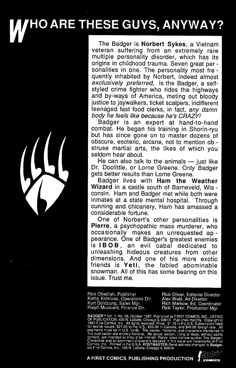 Read online The Badger comic -  Issue #28 - 3