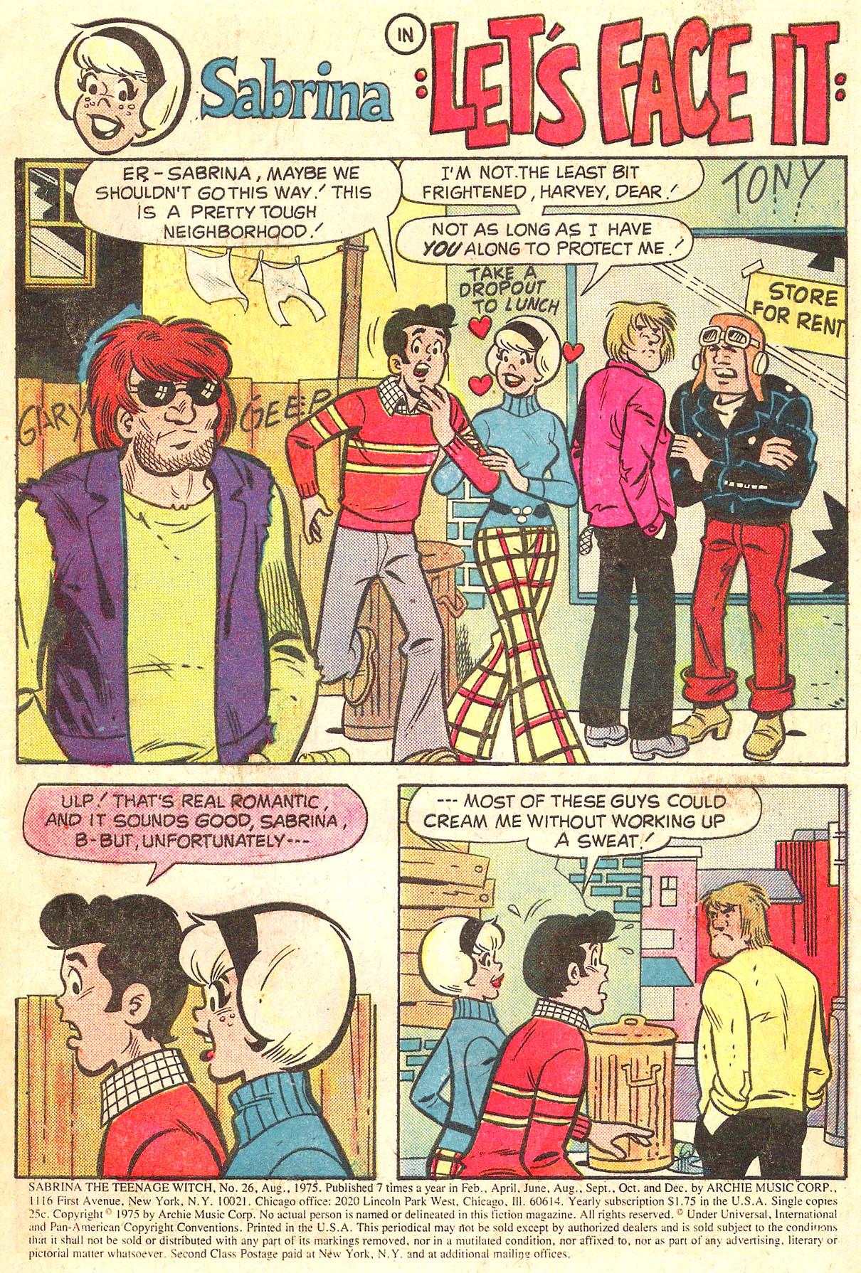 Read online Sabrina The Teenage Witch (1971) comic -  Issue #26 - 3