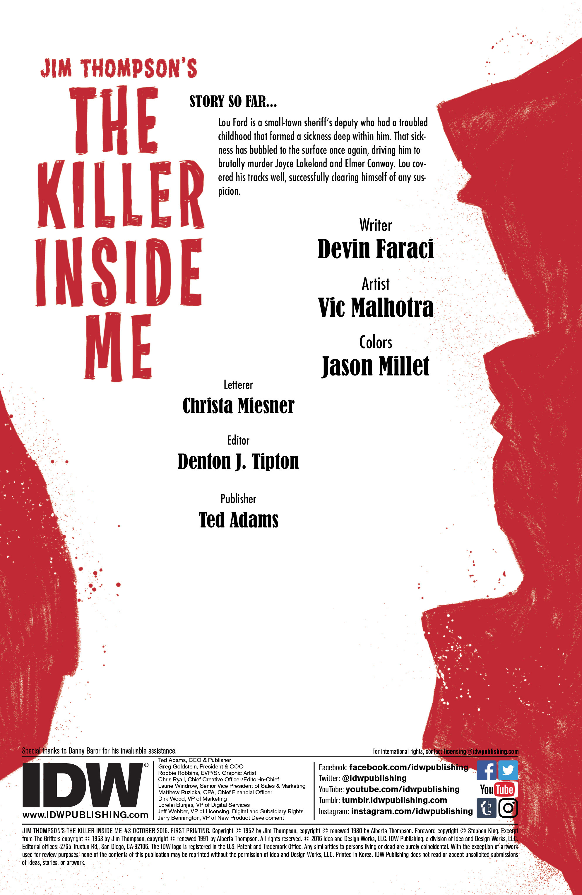 Read online Jim Thompson's The Killer Inside Me comic -  Issue #3 - 2