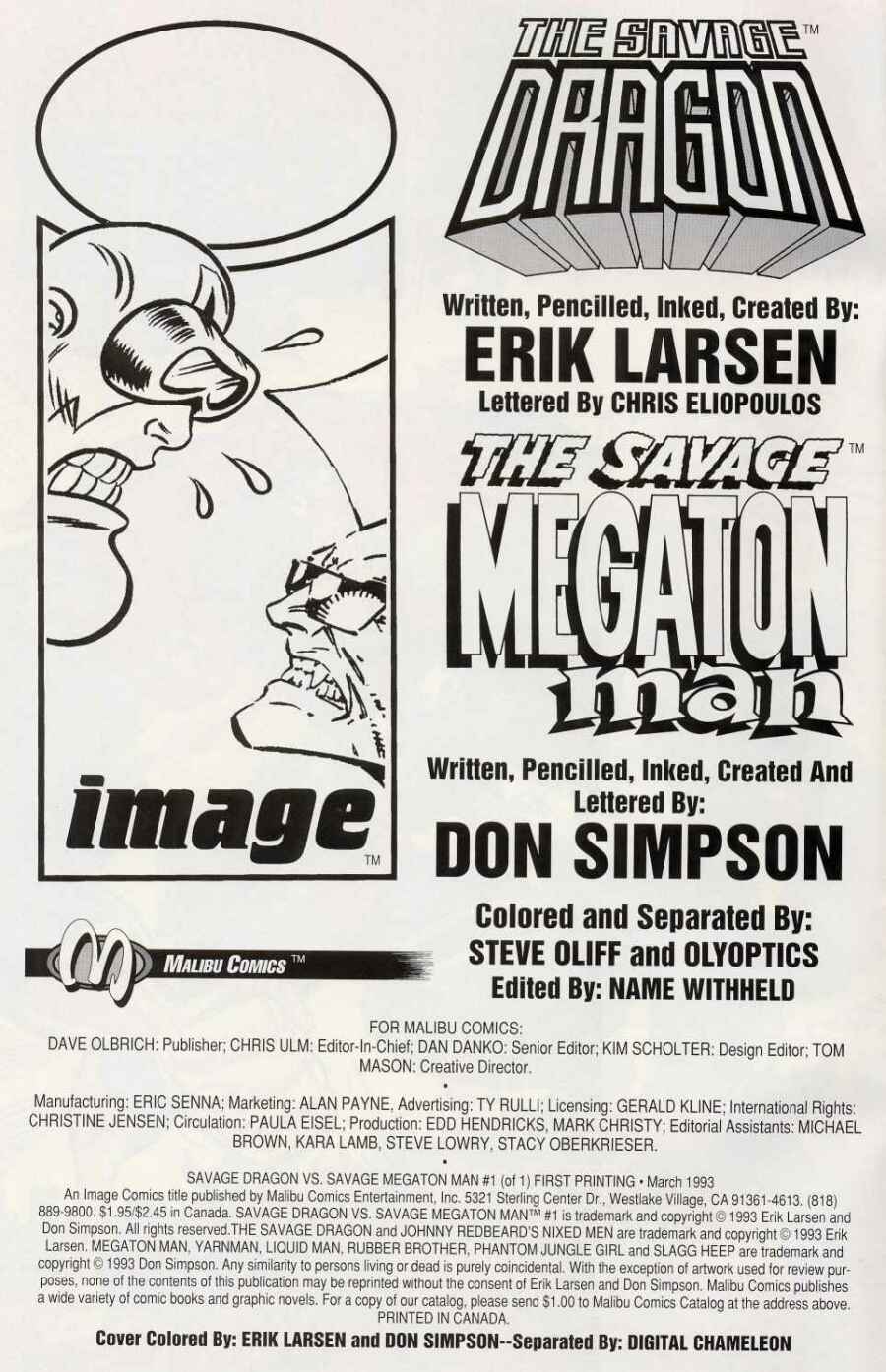 Read online Savage Dragon vs. Savage Megaton Man comic -  Issue # Full - 2