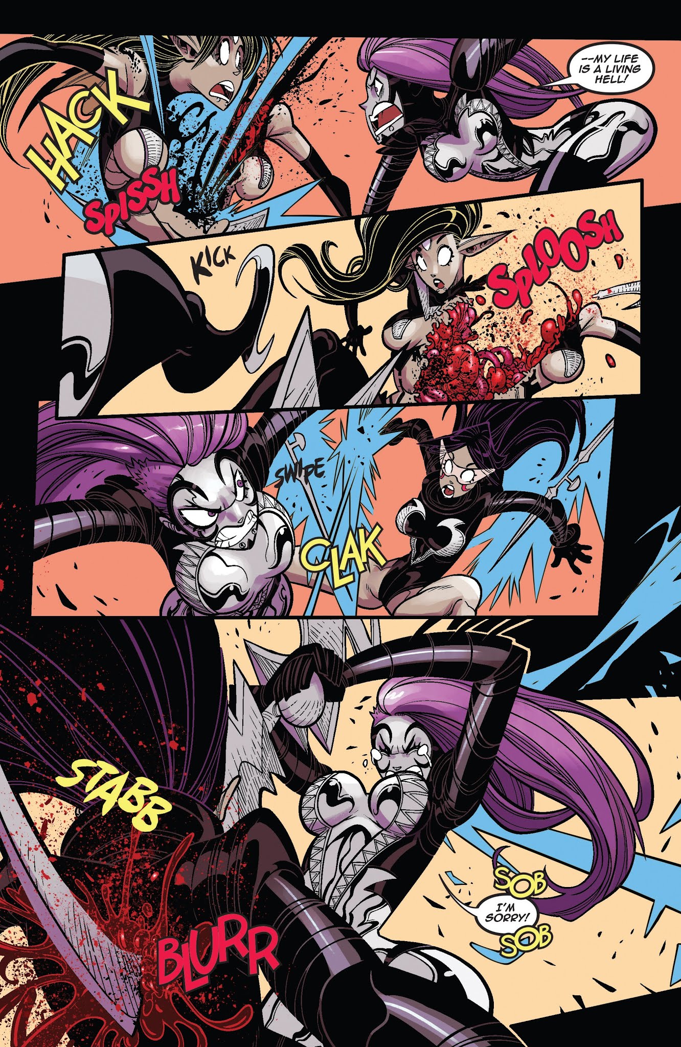 Read online Vampblade Season 3 comic -  Issue #9 - 17