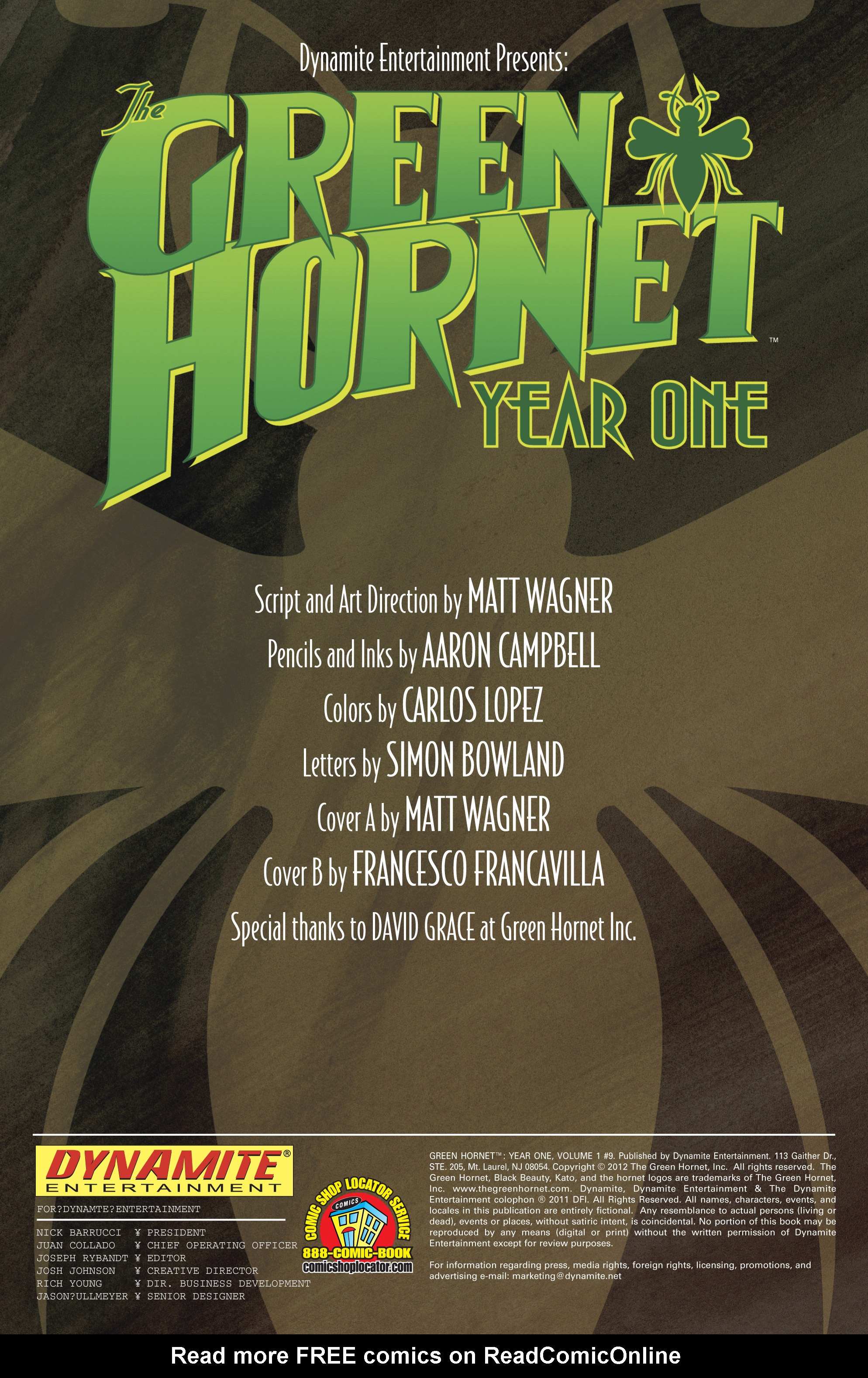 Green Hornet: Year One Issue #9 #10 - English 3