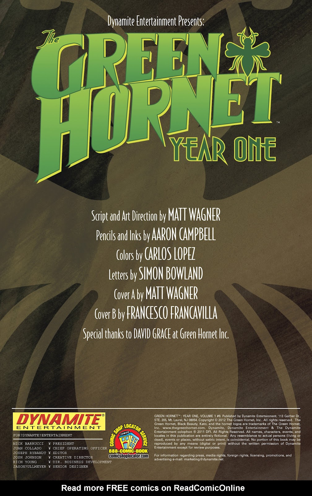 Green Hornet: Year One issue 9 - Page 3